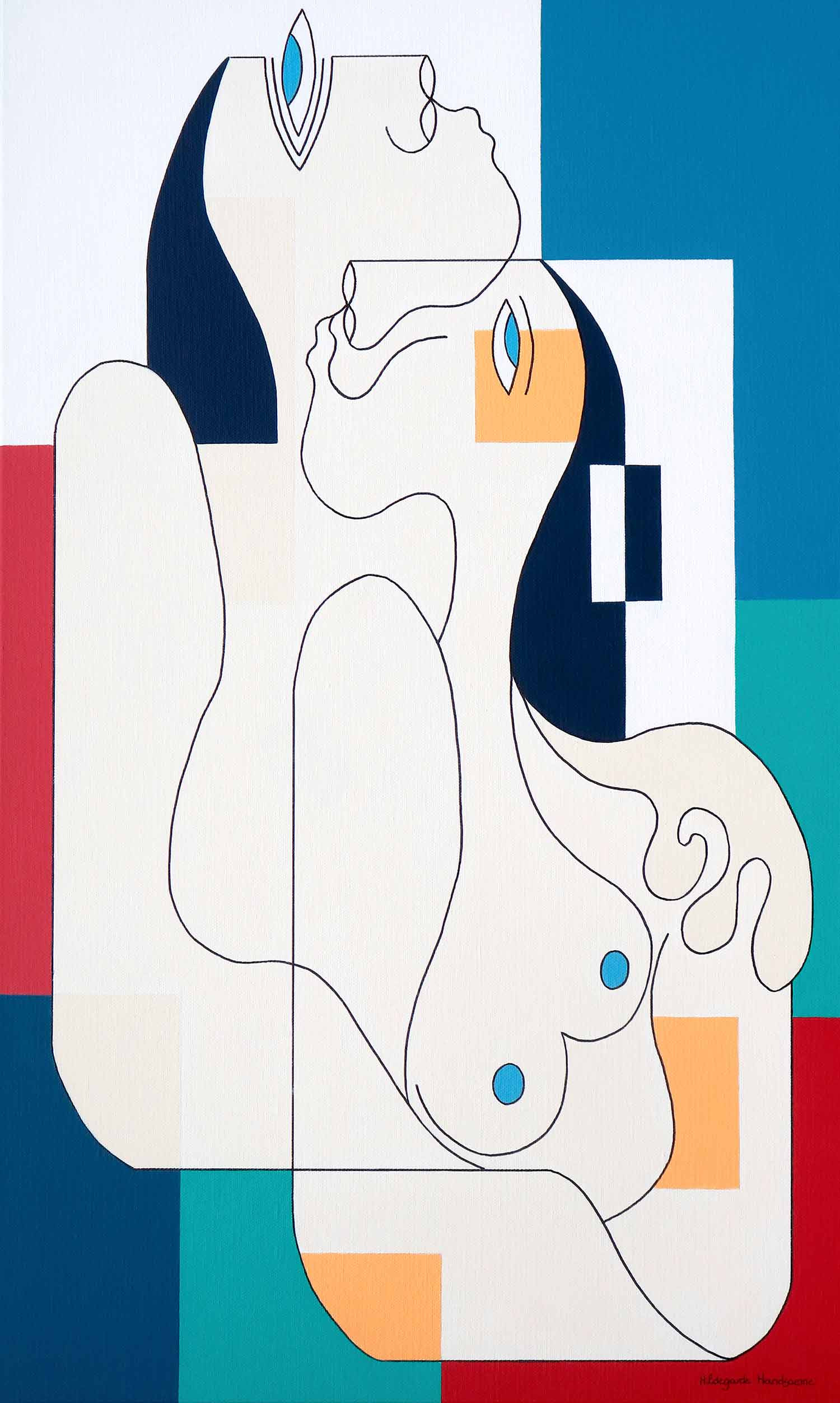 Hildegarde Handsaeme, A Symphony of tenderness and Serenity, painitng - Artalistic online contemporary art buying and selling gallery