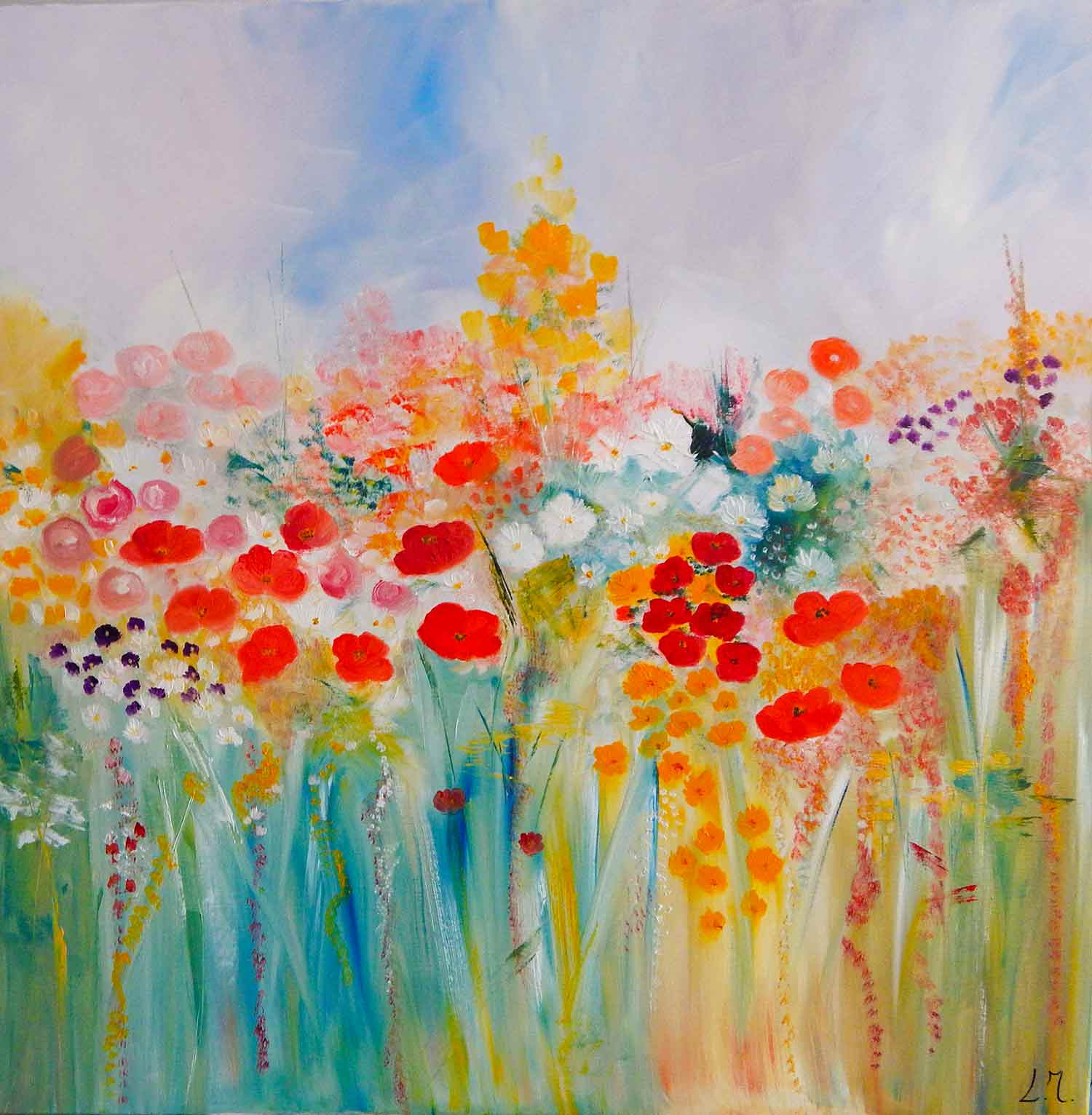 Lydie Massou, tendresse, painting - Artalistic online contemporary art buying and selling gallery