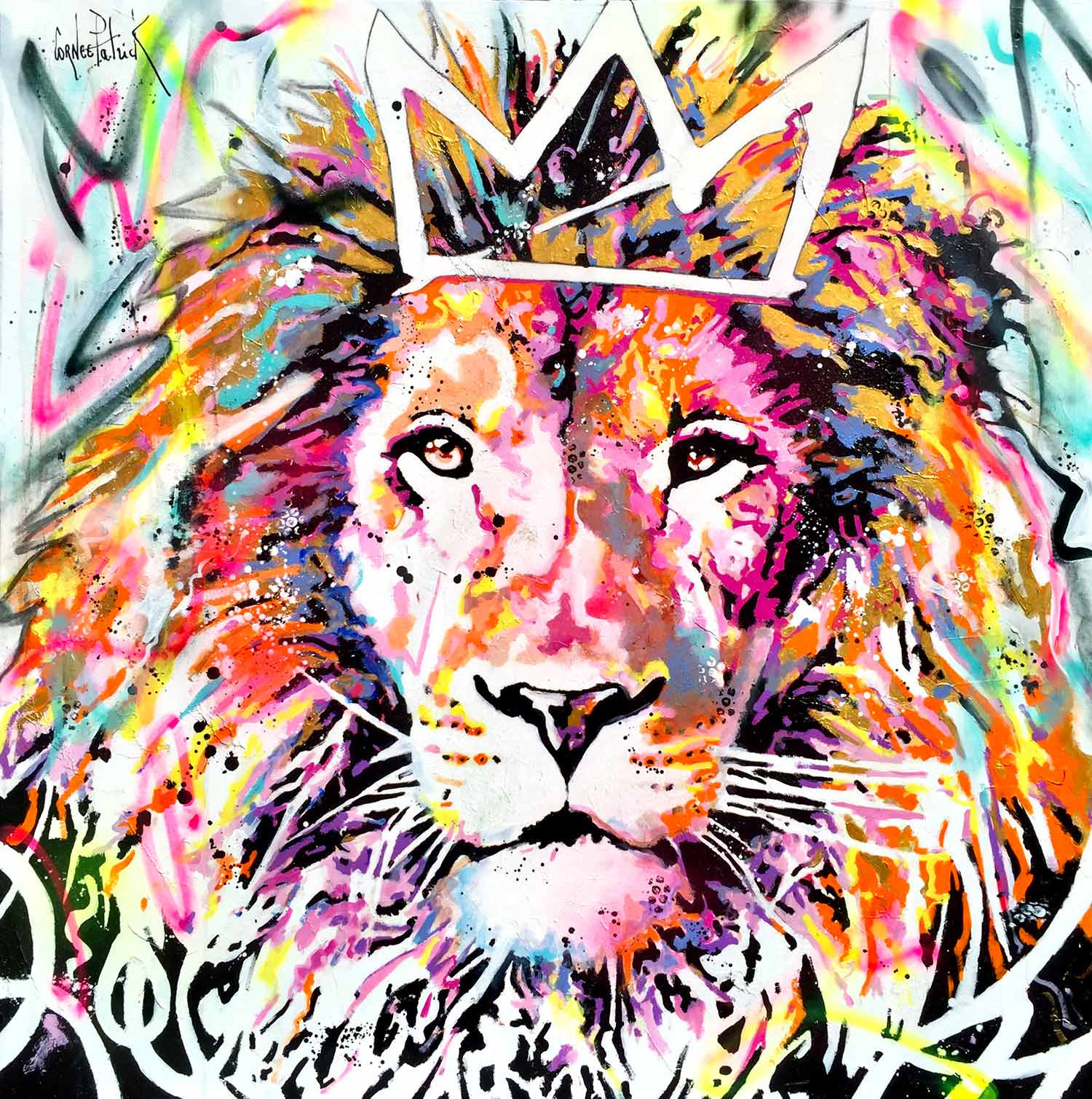 Graffiti lion shop