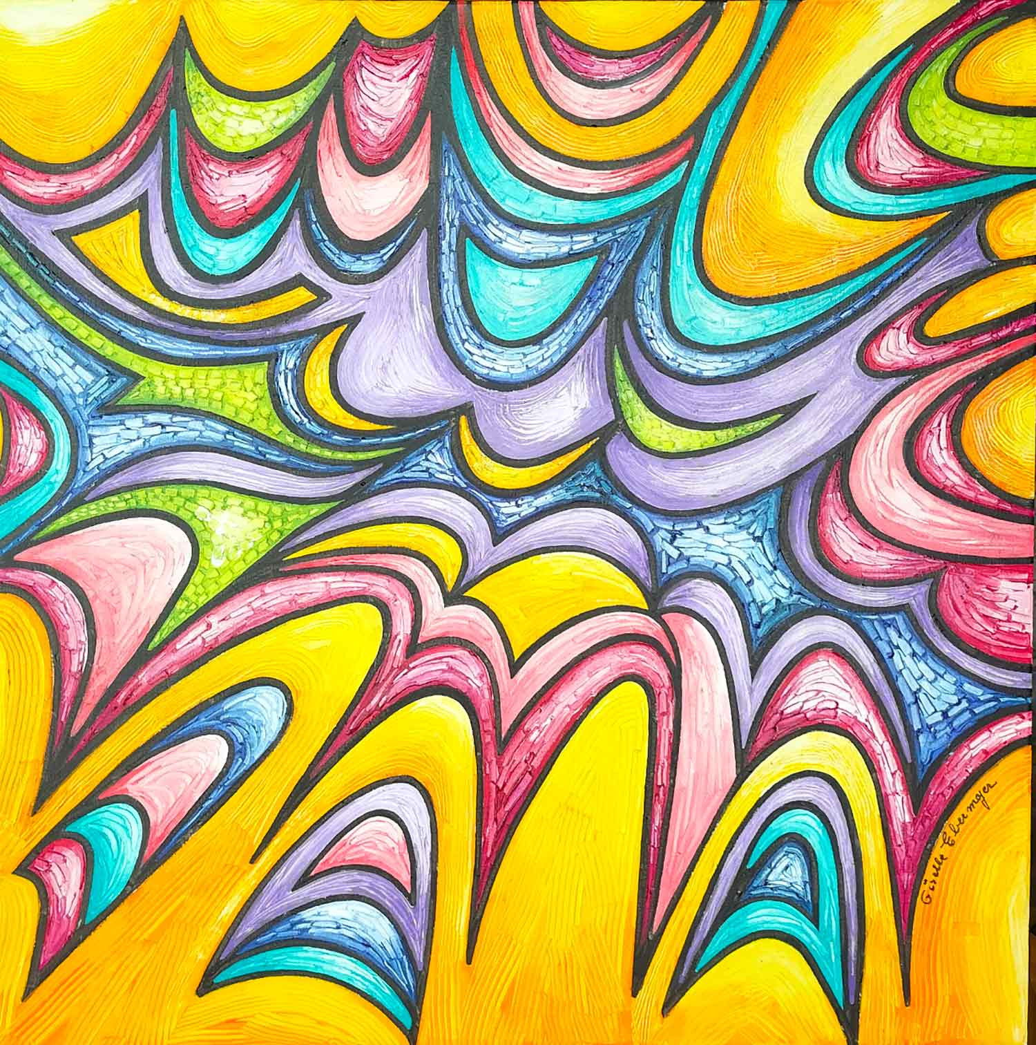 Giselle Ebermeyer, Abstract painting, painting - Artalistic online contemporary art buying and selling gallery
