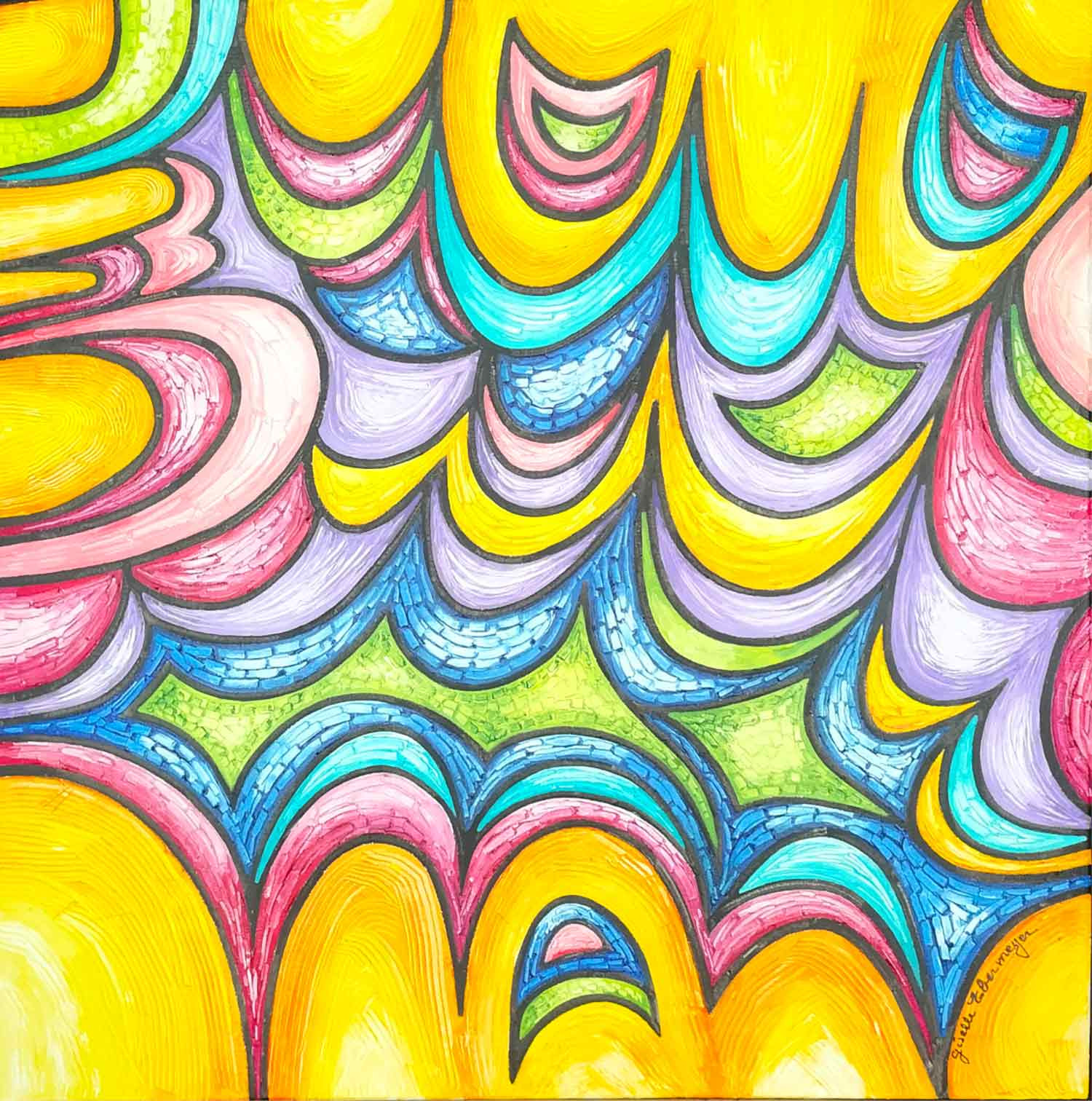 Giselle Ebermeyer, Abstract painting, painting - Artalistic online contemporary art buying and selling gallery
