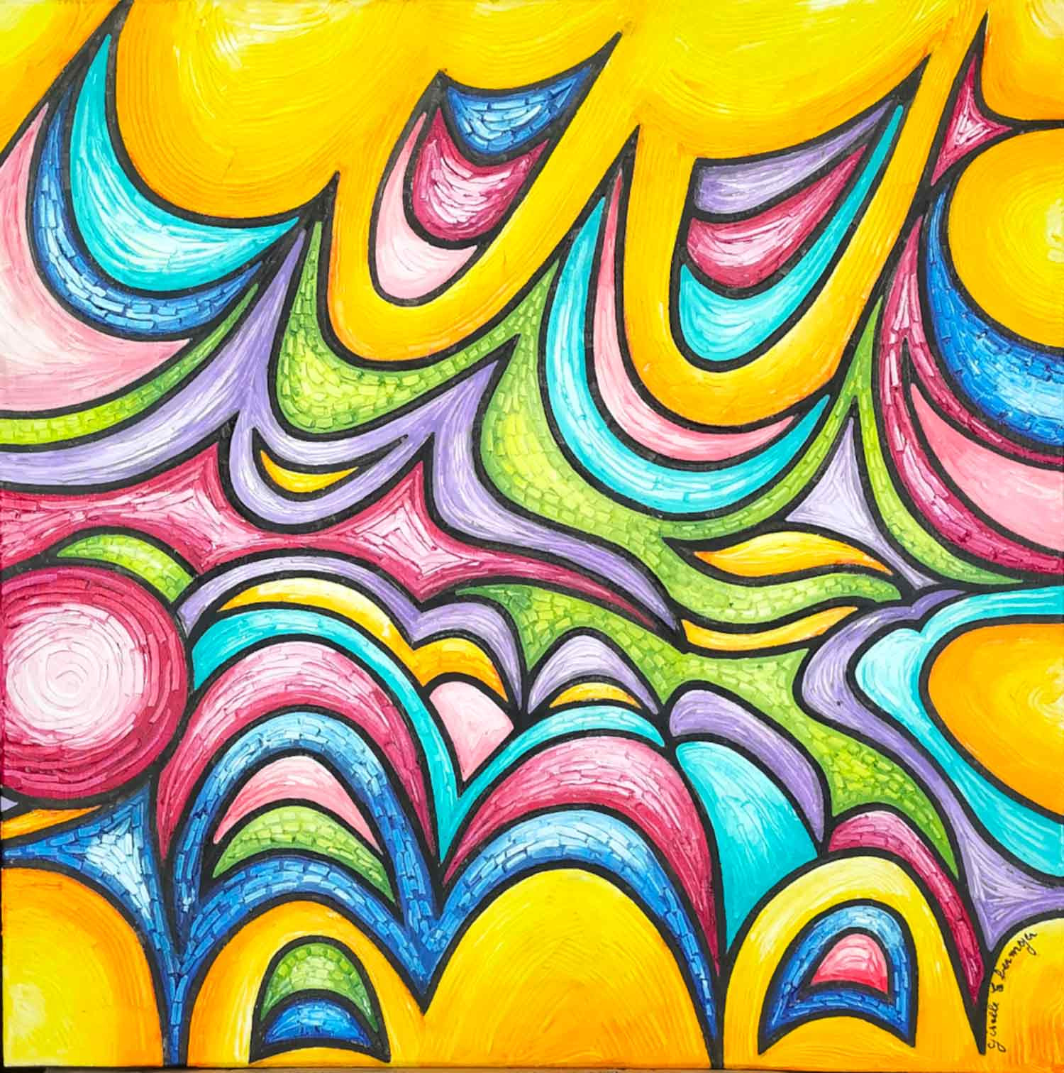 Giselle Ebermeyer, Abstract painting, painting - Artalistic online contemporary art buying and selling gallery