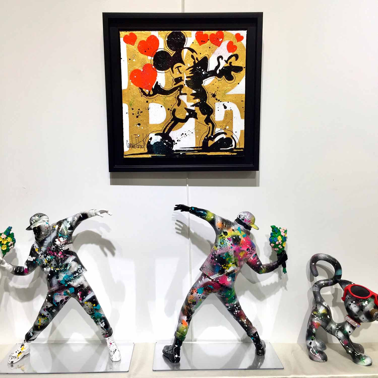 Patrick Cornée, Mickey hopes for love, painting - Artalistic online contemporary art buying and selling gallery