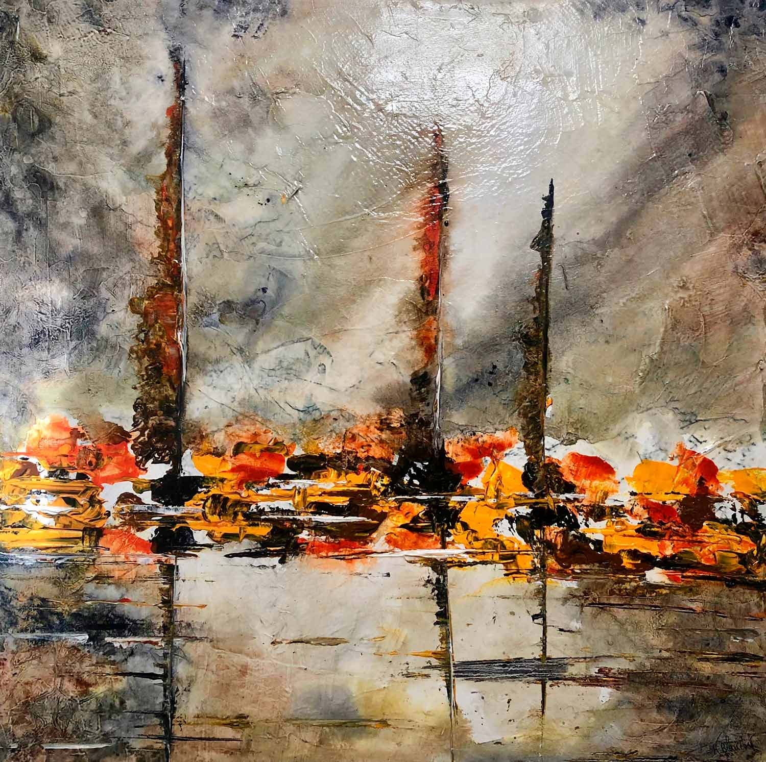 Karl Blanchet, Agitation, painting - Artalistic online contemporary art buying and selling gallery
