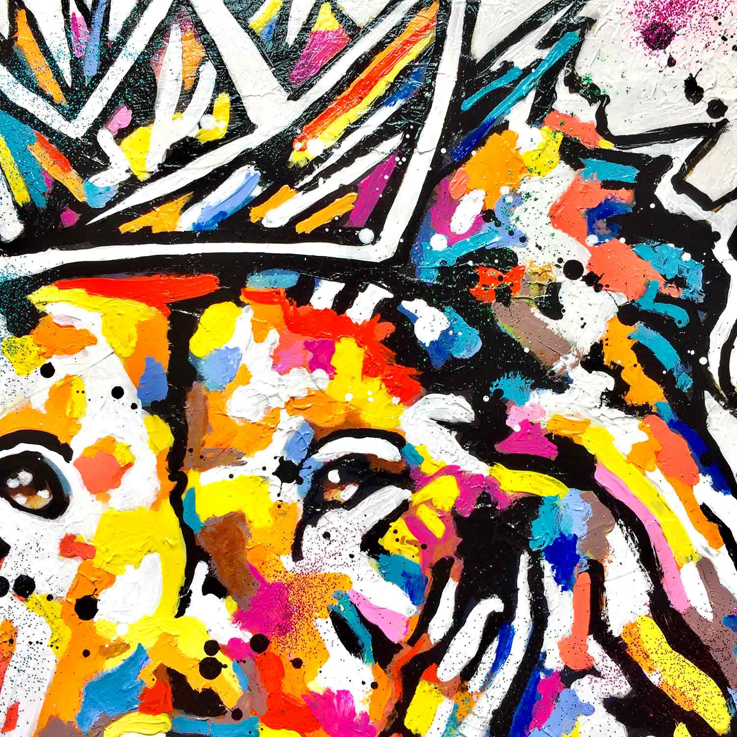 Patrick Cornée, I'm the lion king, painting - Artalistic online contemporary art buying and selling gallery
