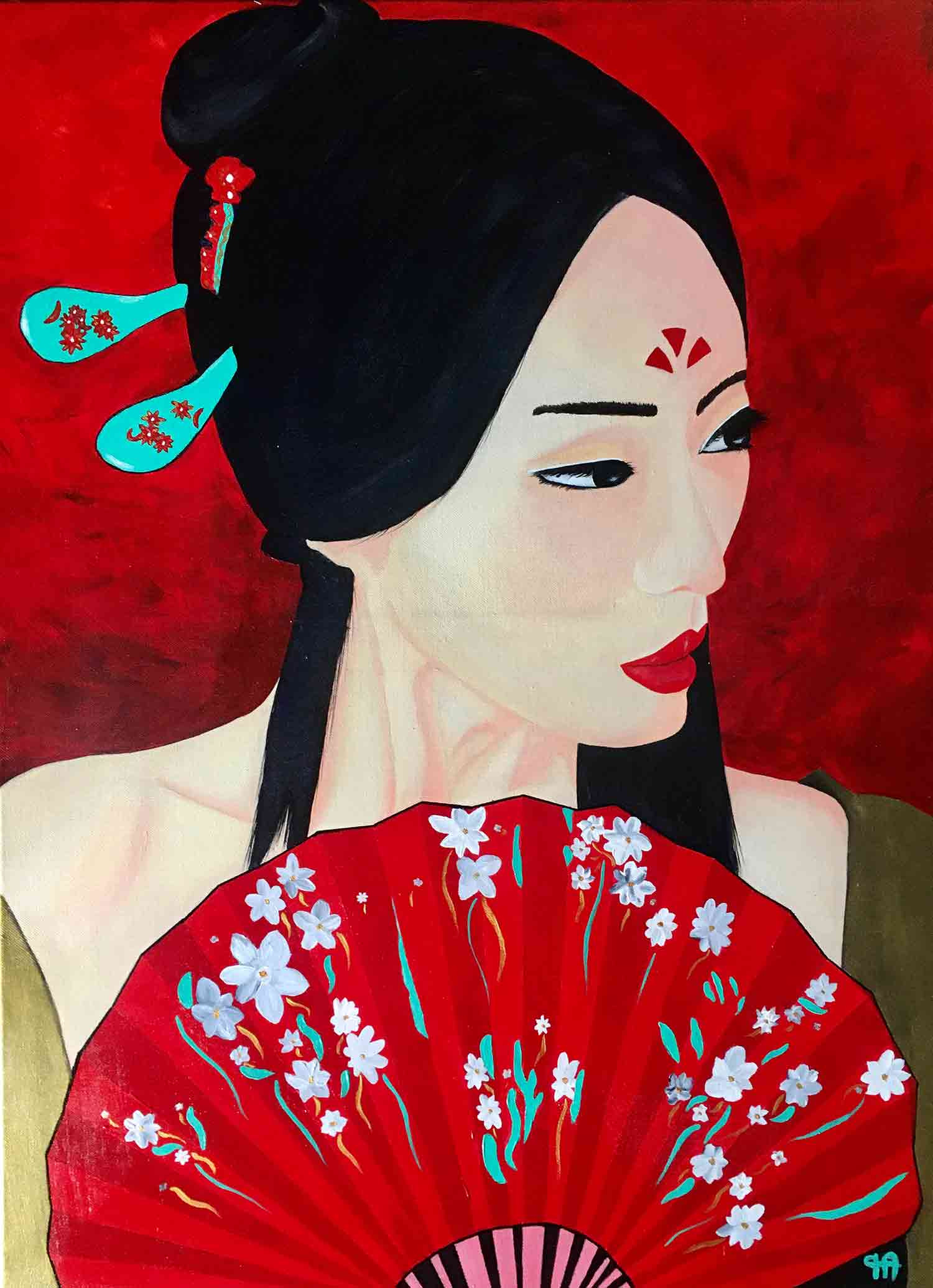 Françoise Augustine, Ogi, painting - Artalistic online contemporary art buying and selling gallery