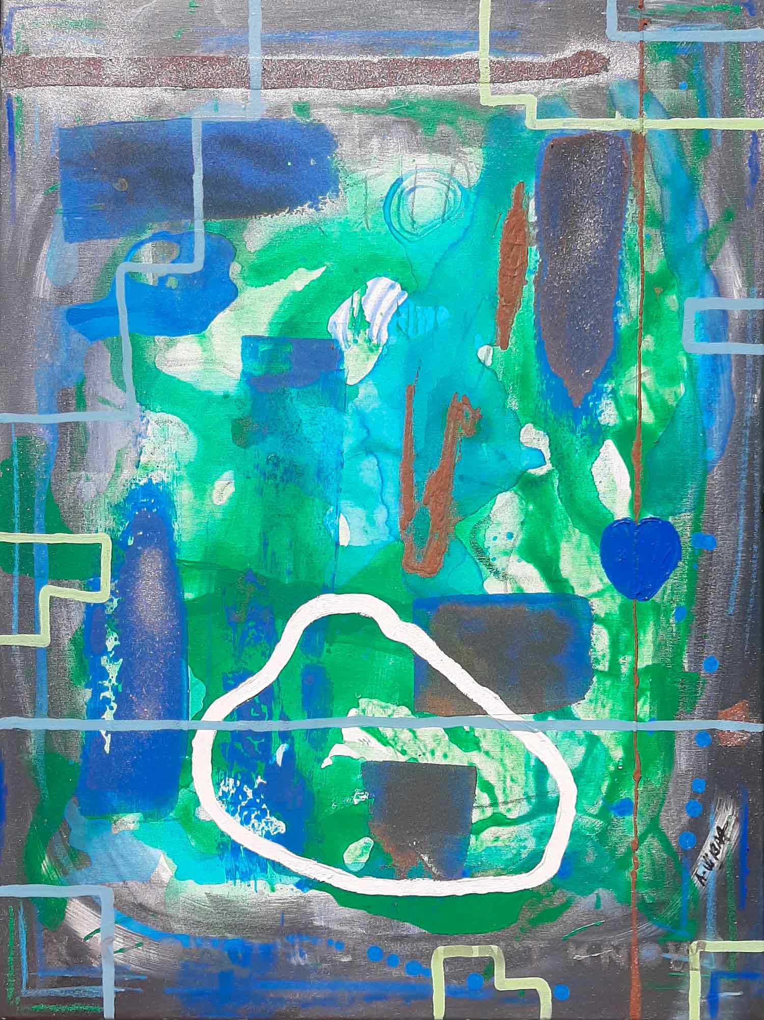 A-Wibaa, I Know that I don't know, painting - Artalistic online contemporary art buying and selling gallery