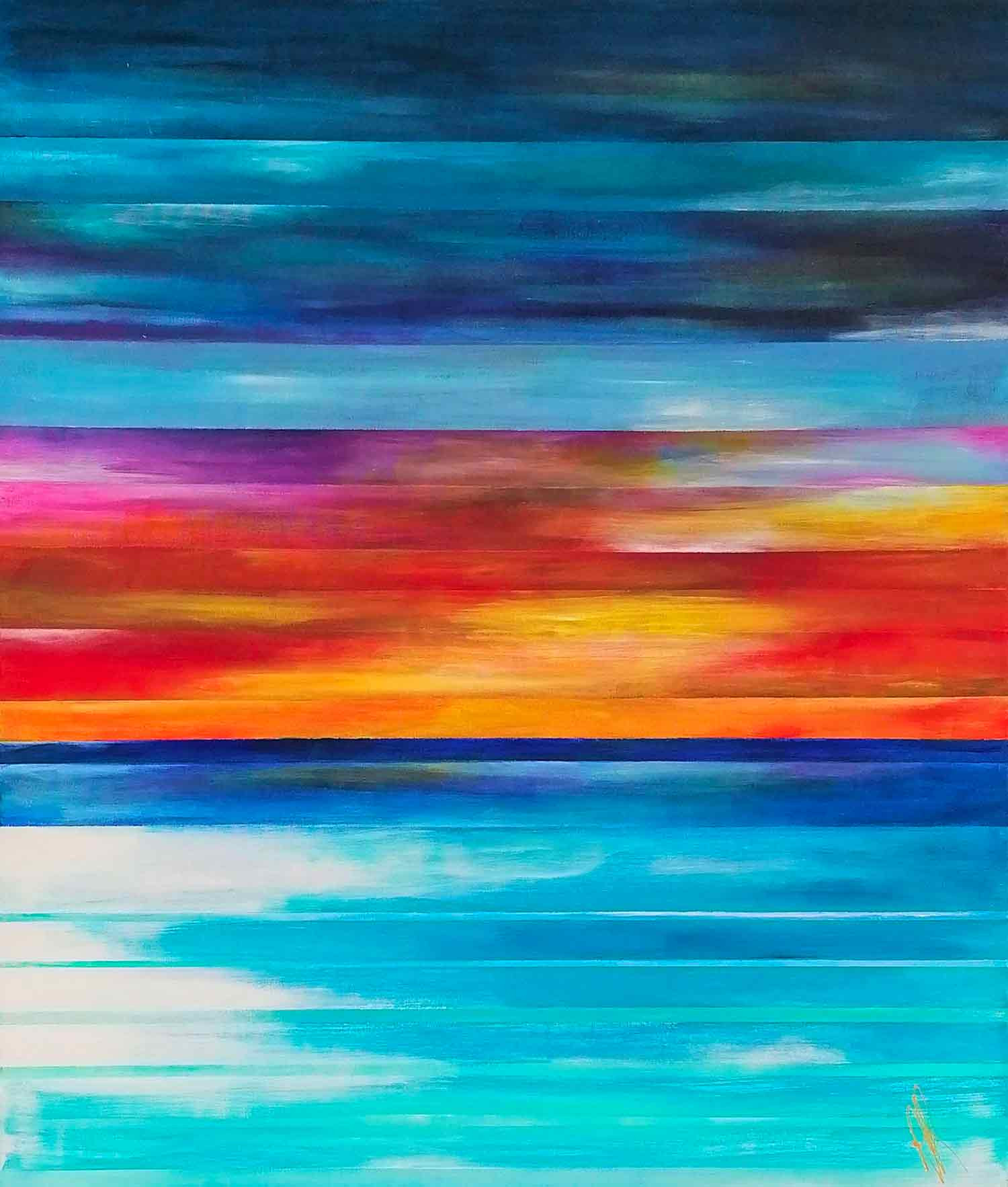 Anne Robin, Sérénité, painting - Artalistic online contemporary art buying and selling gallery