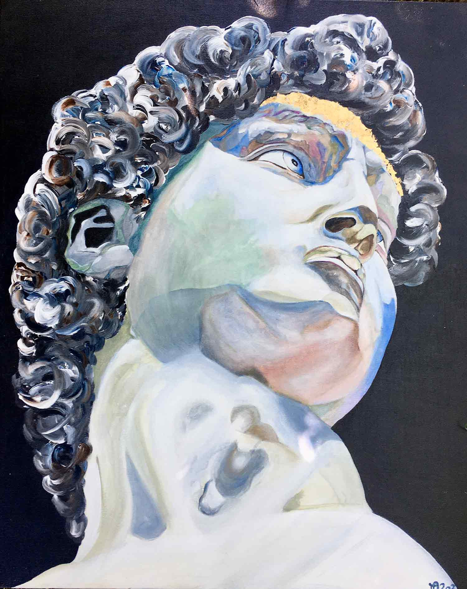 Françoise Augustine, David, painting - Artalistic online contemporary art buying and selling gallery