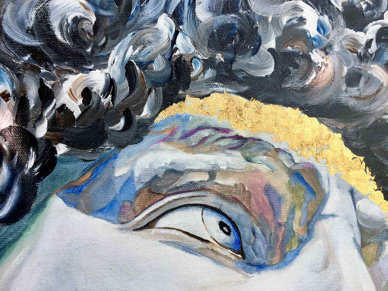 Françoise Augustine, David, painting - Artalistic online contemporary art buying and selling gallery
