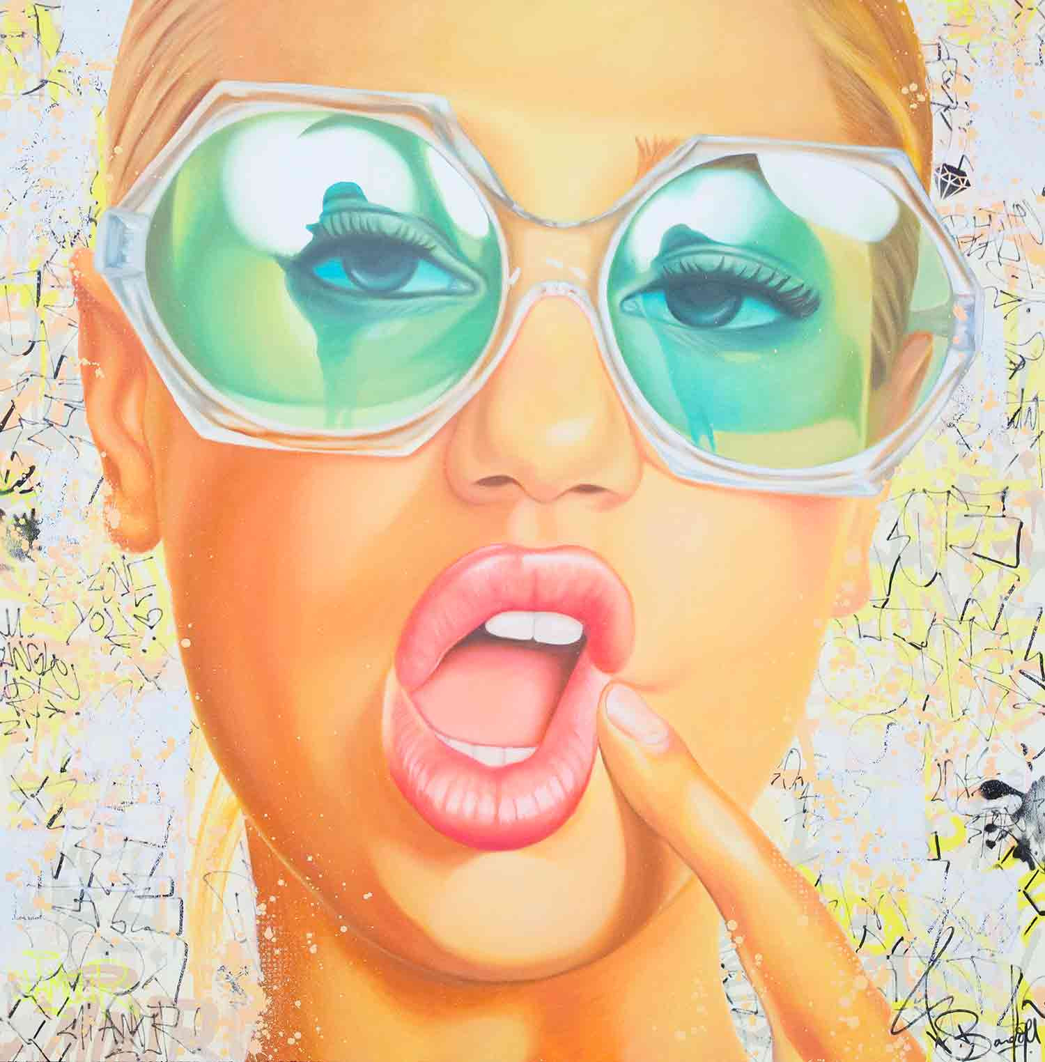 Vincent Bardou, Retro portrait, painting - Artalistic online contemporary art buying and selling gallery