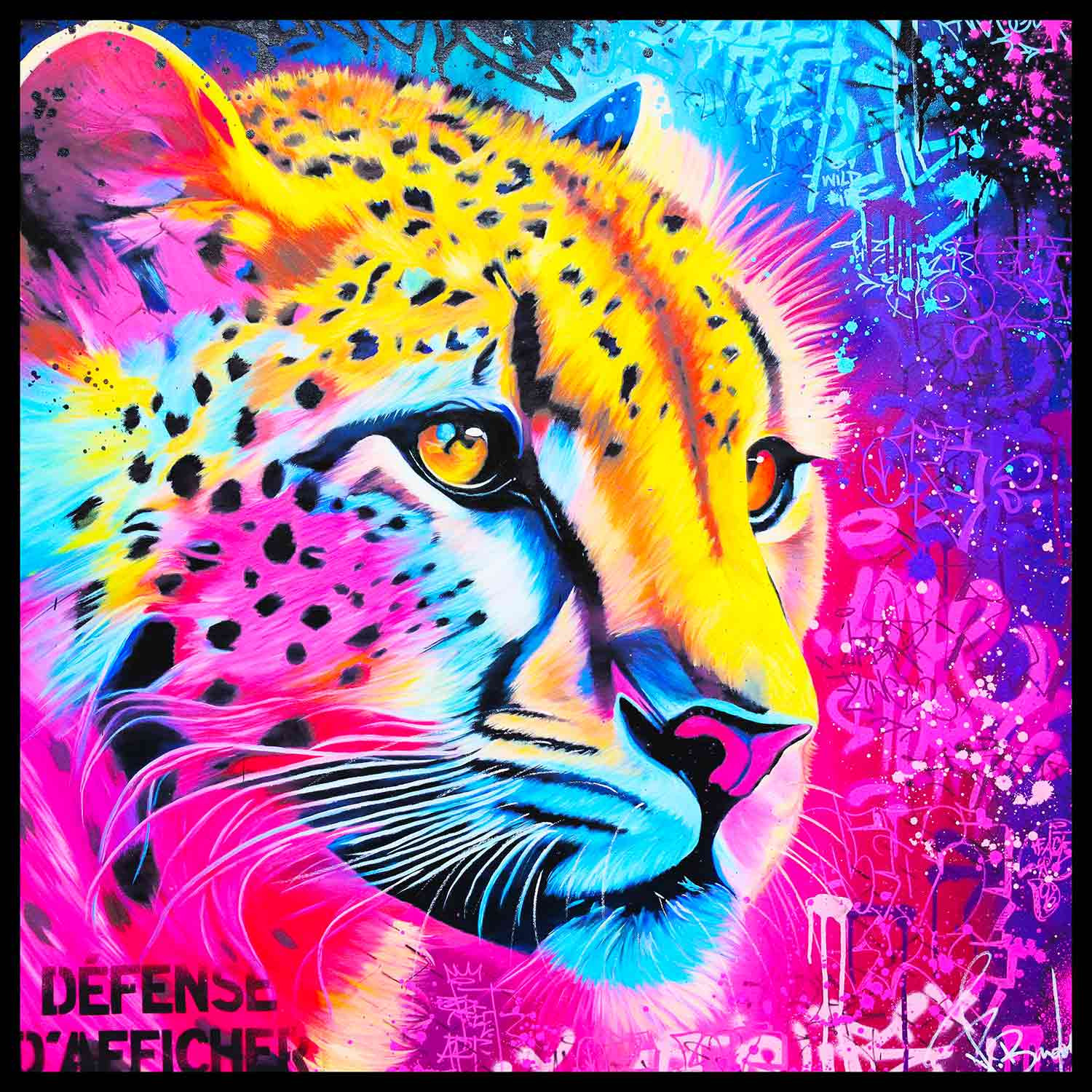 Vincent Bardou, Magic Panther, painting - Artalistic online contemporary art buying and selling gallery