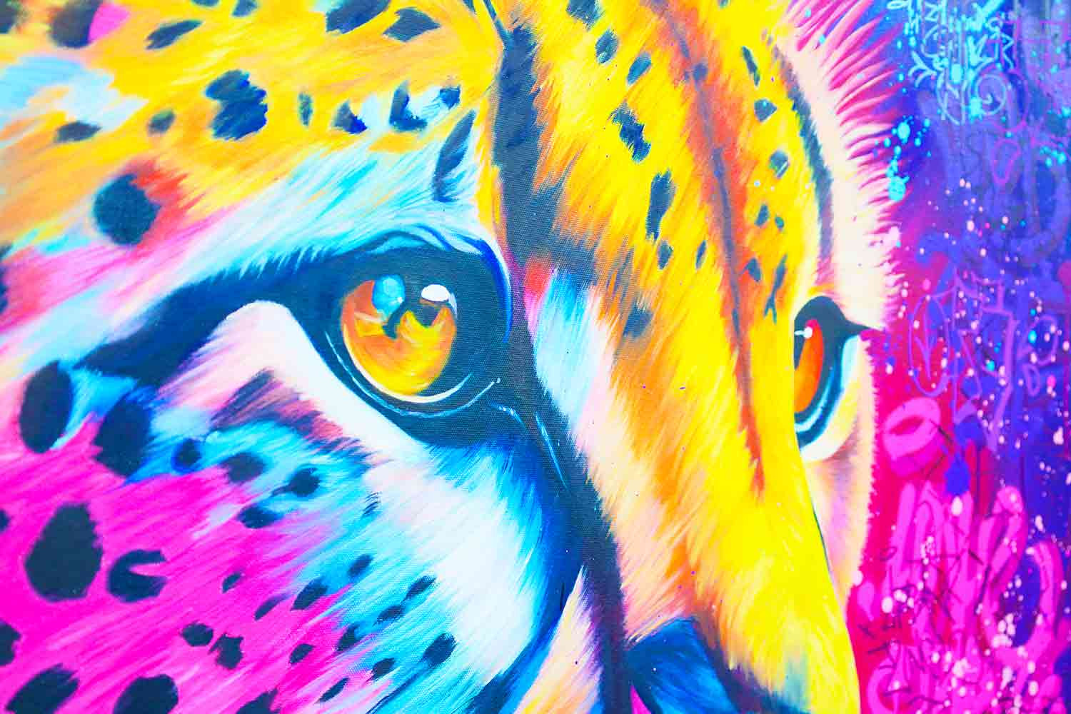 Vincent Bardou, Magic Panther, painting - Artalistic online contemporary art buying and selling gallery
