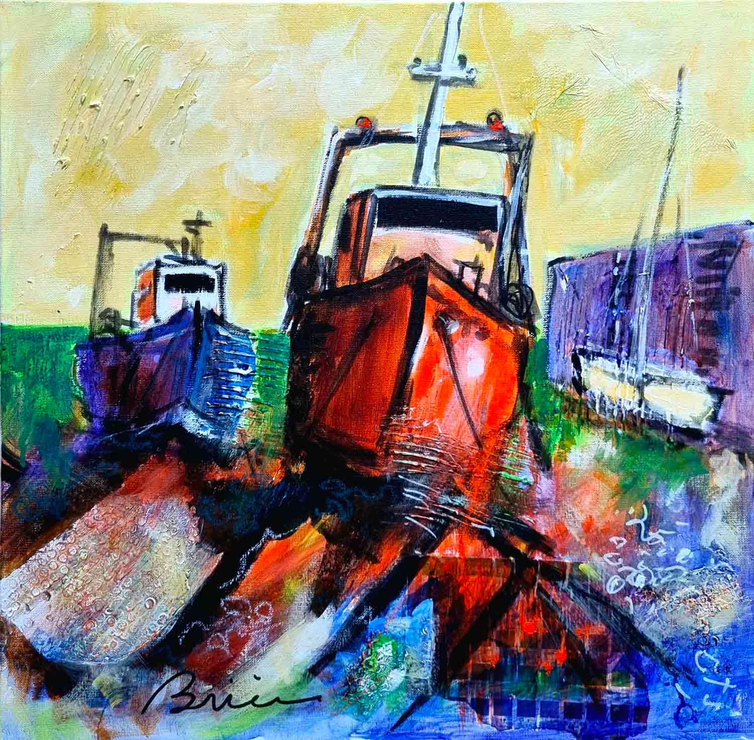 Patrick Brière, A sec, painting - Artalistic online contemporary art buying and selling gallery