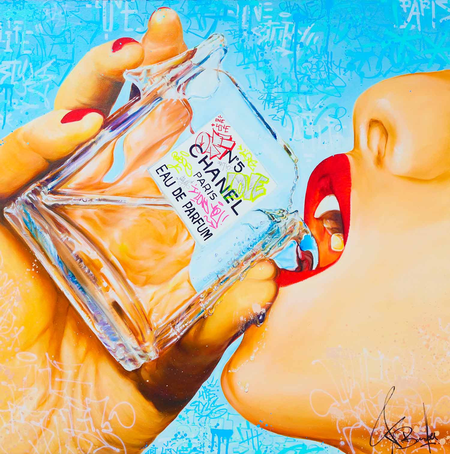Vincent Bardou, Chanel N° 5, painting - Artalistic online contemporary art buying and selling gallery