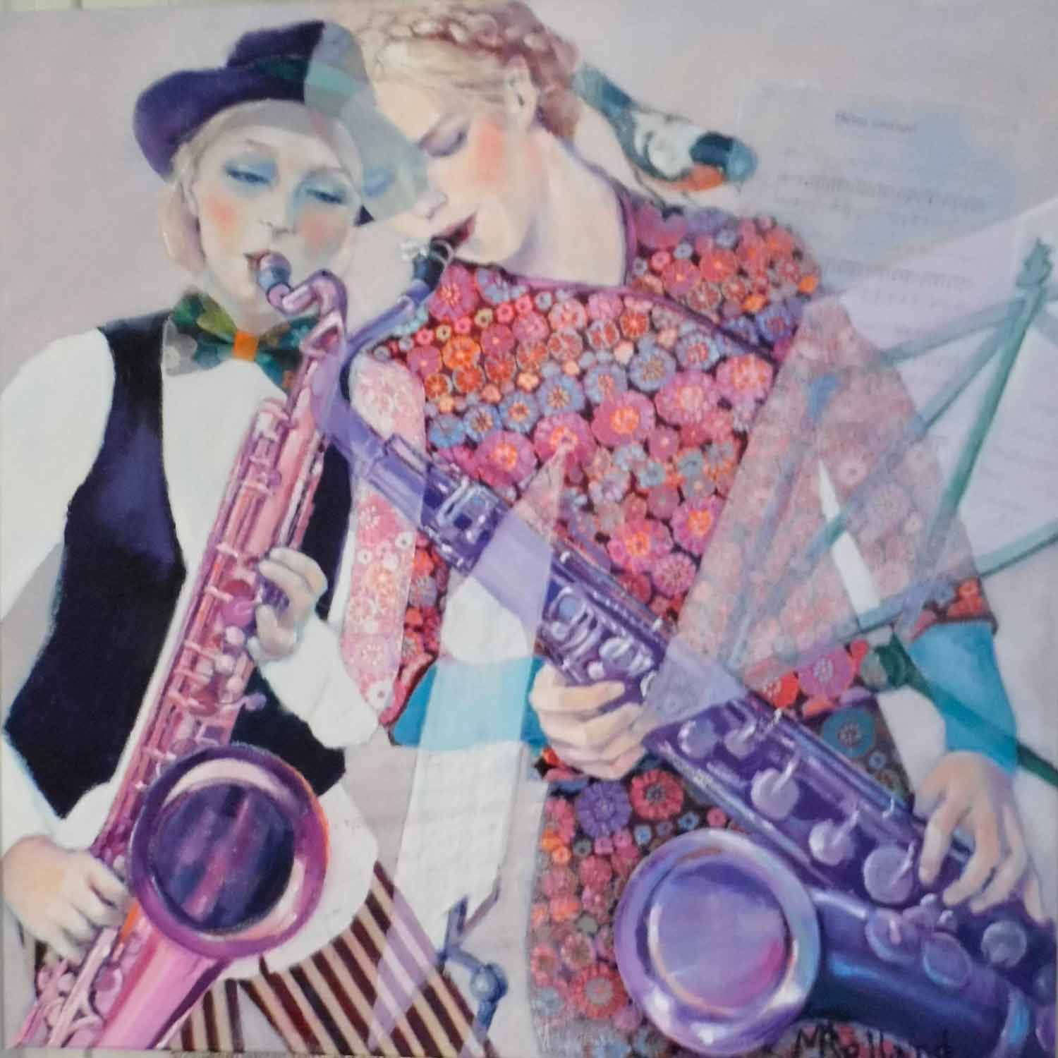 Mireille Rolland, Bleu indigo, painting - Artalistic online contemporary art buying and selling gallery