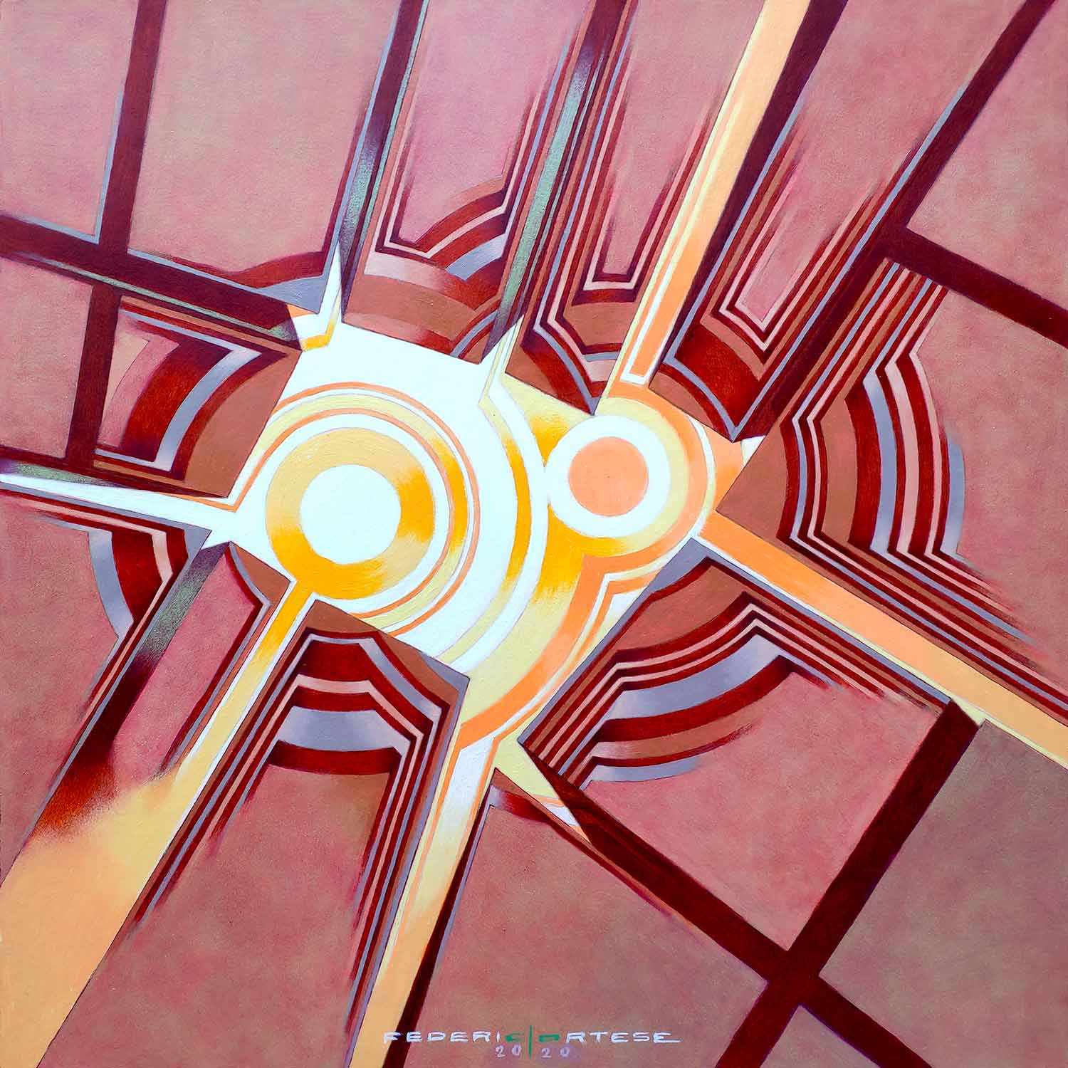Federico Cortese, Blast 2, painting - Artalistic online contemporary art buying and selling gallery