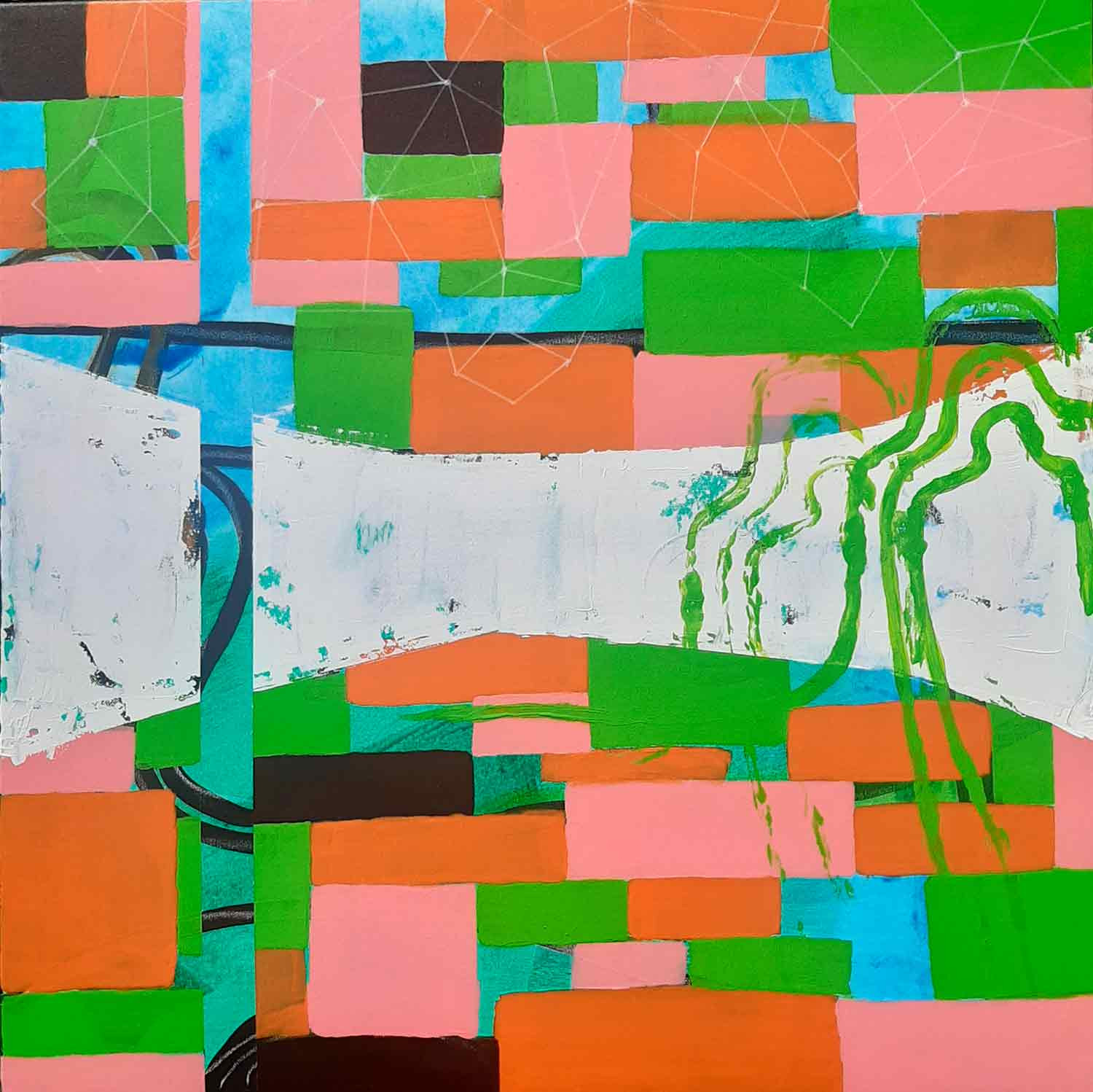 A-Wibaa, Interconnection, painting - Artalistic online contemporary art buying and selling gallery