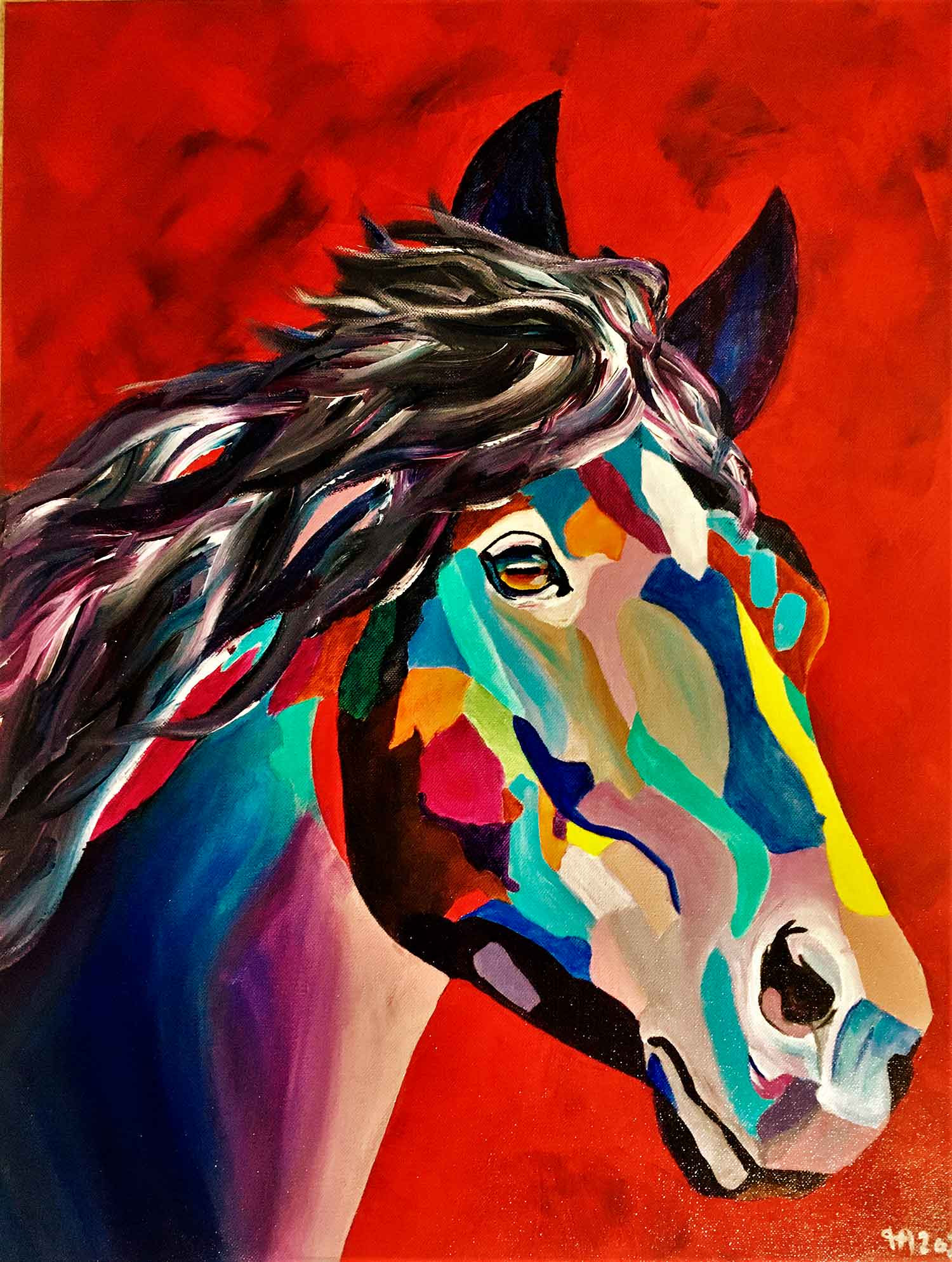 Françoise Augustine, Lilly, painting - Artalistic online contemporary art buying and selling gallery