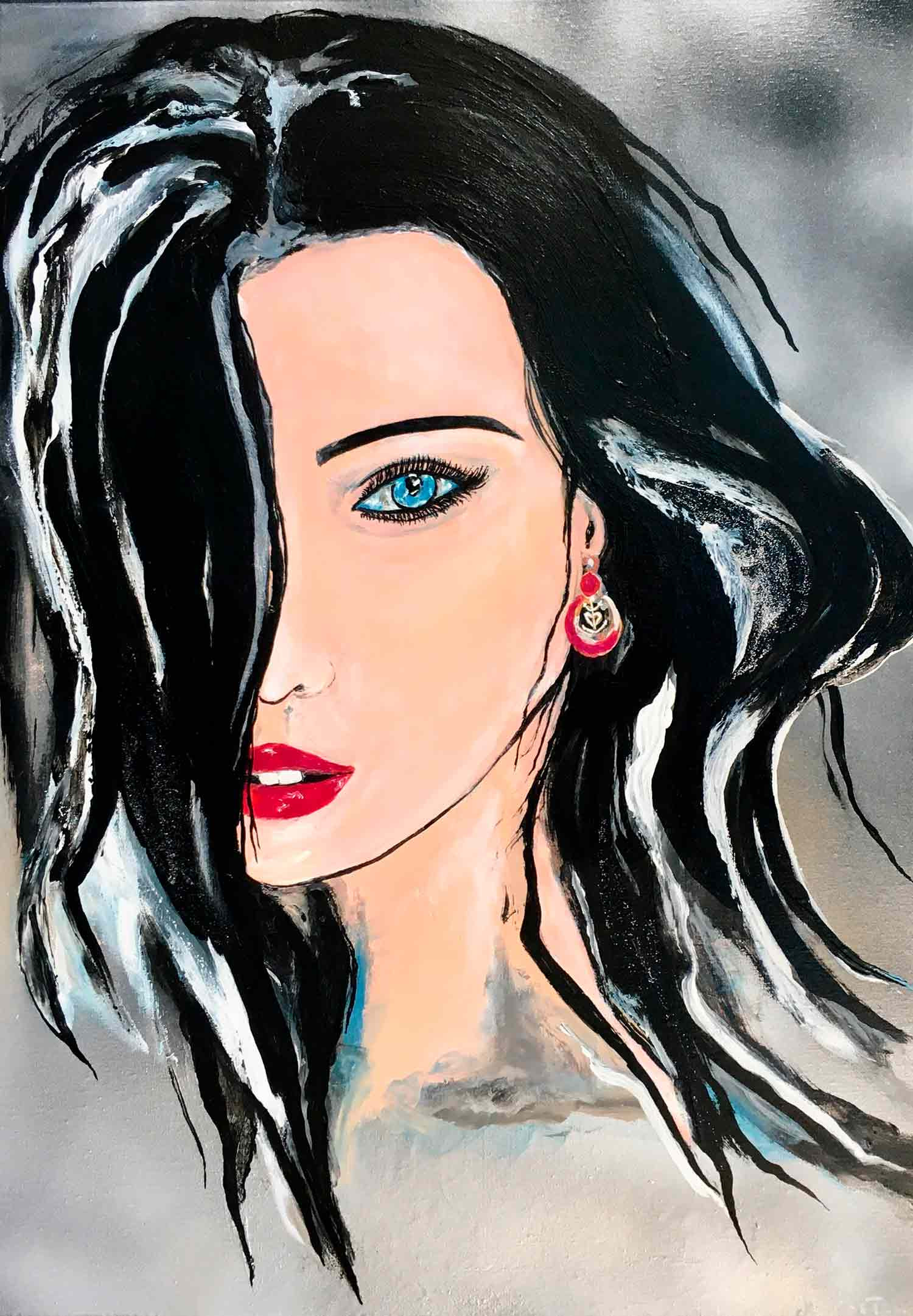 Nicolas Postec, Eve, painting - Artalistic online contemporary art buying and selling gallery