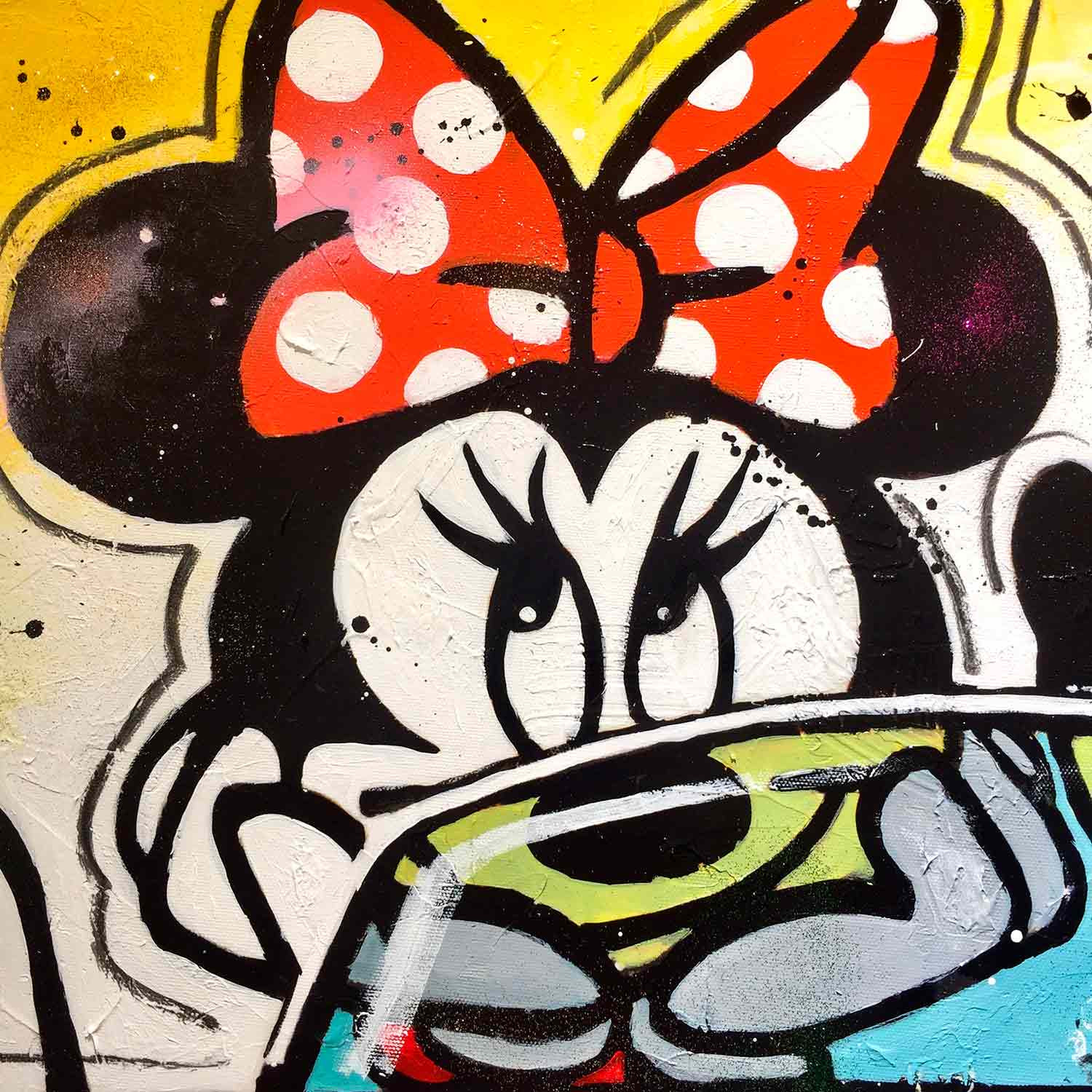Patrick Cornée, Mickey and Minnie on holiday, painting - Artalistic online contemporary art buying and selling gallery