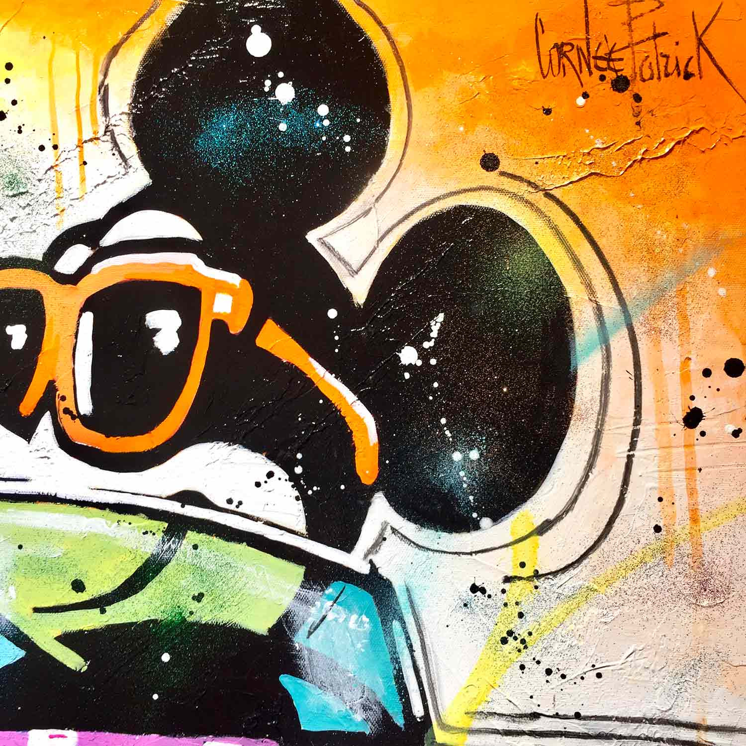 Patrick Cornée, Mickey and Minnie on holiday, painting - Artalistic online contemporary art buying and selling gallery