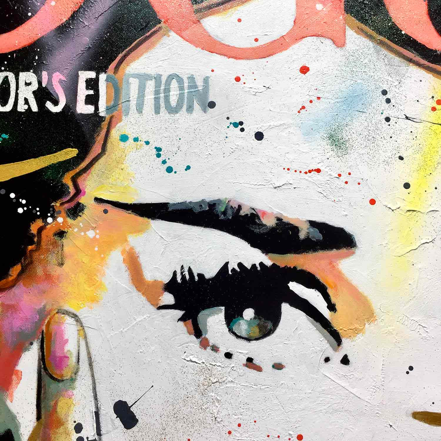 Patrick Cornée, Audrey Hepburn, painting - Artalistic online contemporary art buying and selling gallery