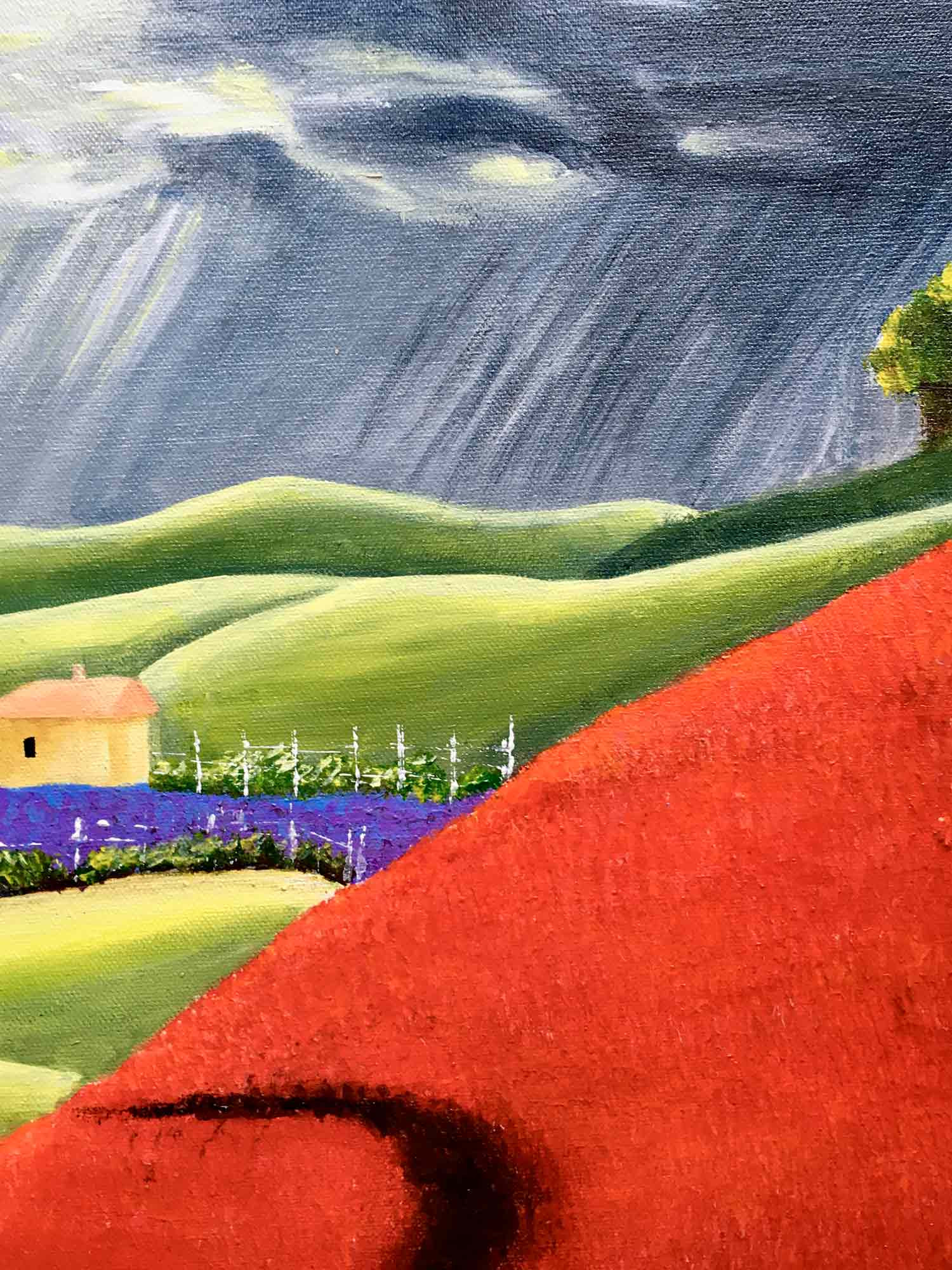 Françoise Augustine, Août, painting - Artalistic online contemporary art buying and selling gallery