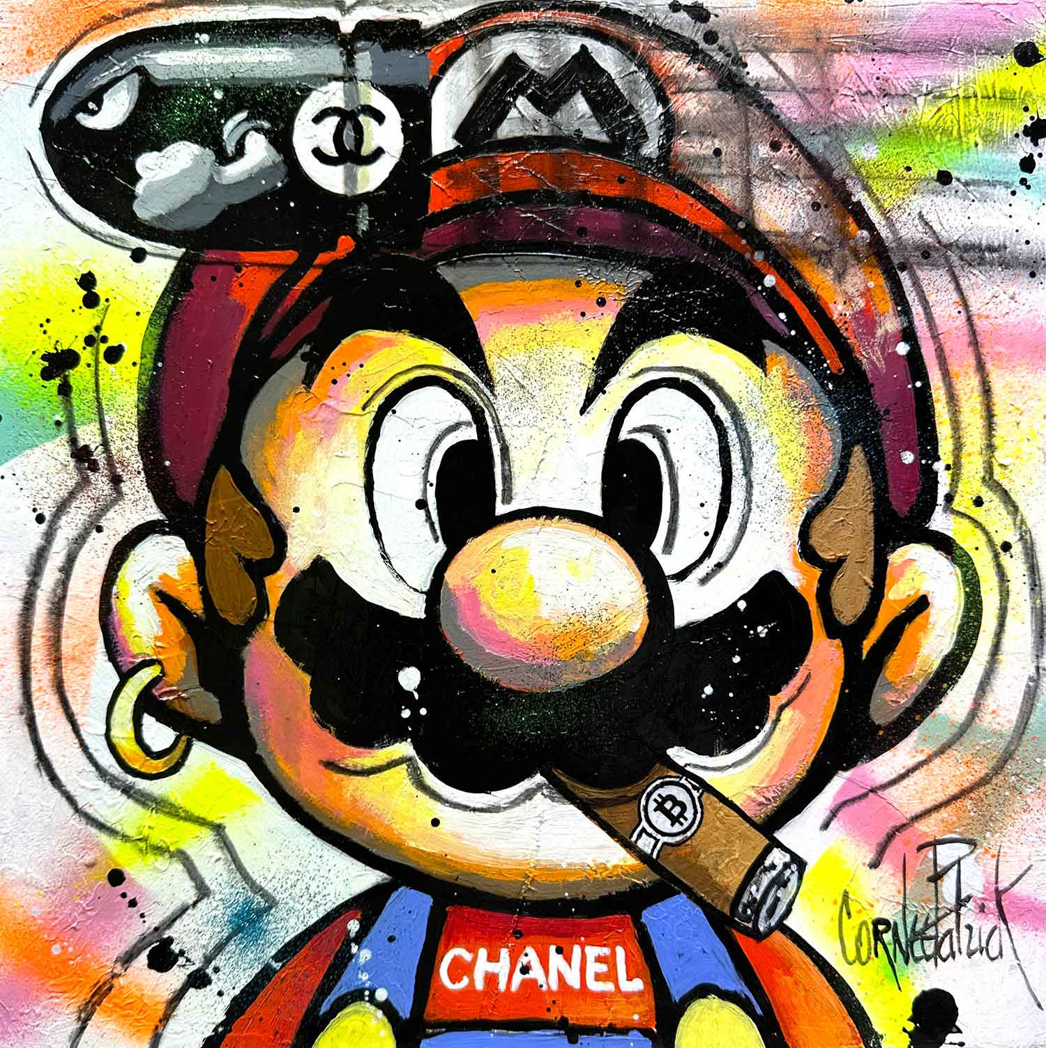 Patrick Cornée, Super Mario Bros, painting - Artalistic online contemporary art buying and selling gallery