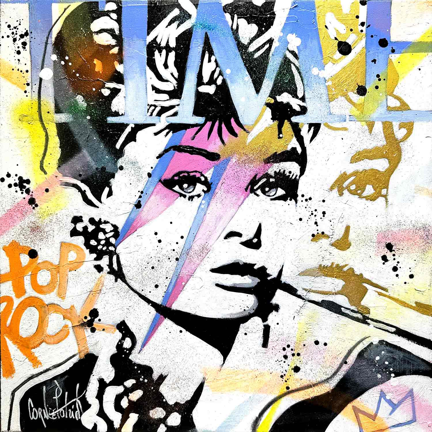 Patrick Cornée, Audrey Hepburn, painting - Artalistic online contemporary art buying and selling gallery