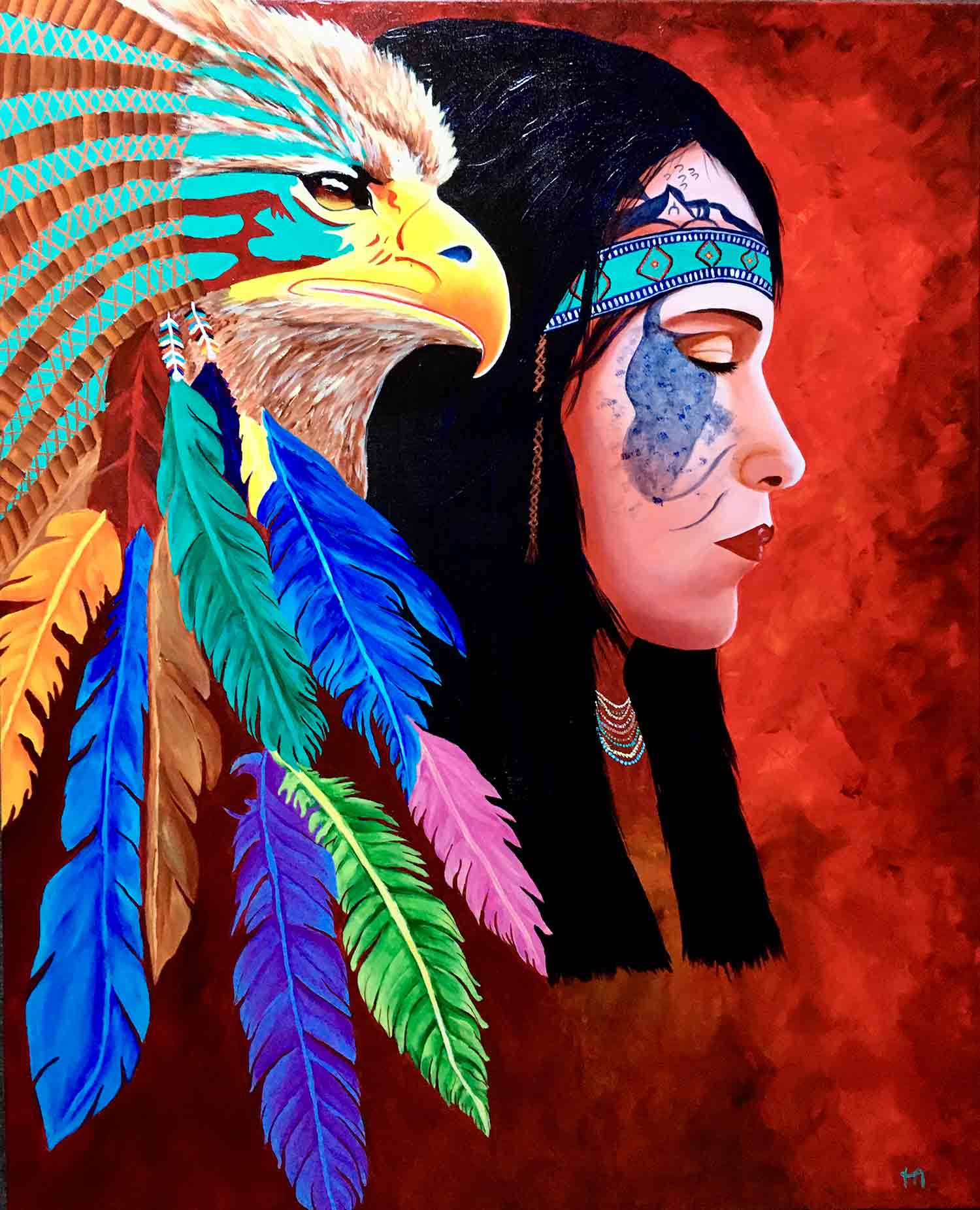 Françoise Augustine, Connexion, painting - Artalistic online contemporary art buying and selling gallery