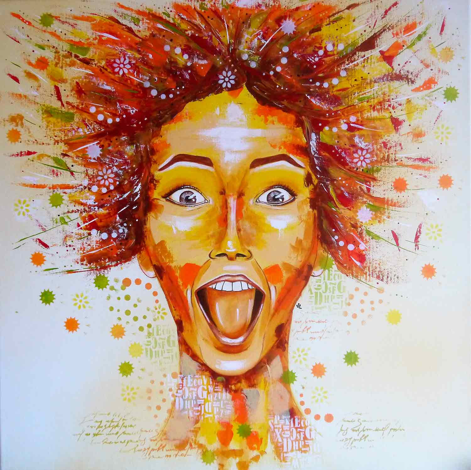 Valérie Lamarre, Zoé, painting - Artalistic online contemporary art buying and selling gallery