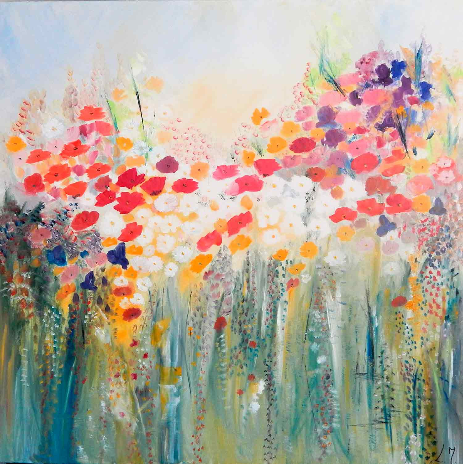 Lydie Massou, Le temps d'un été, painting - Artalistic online contemporary art buying and selling gallery