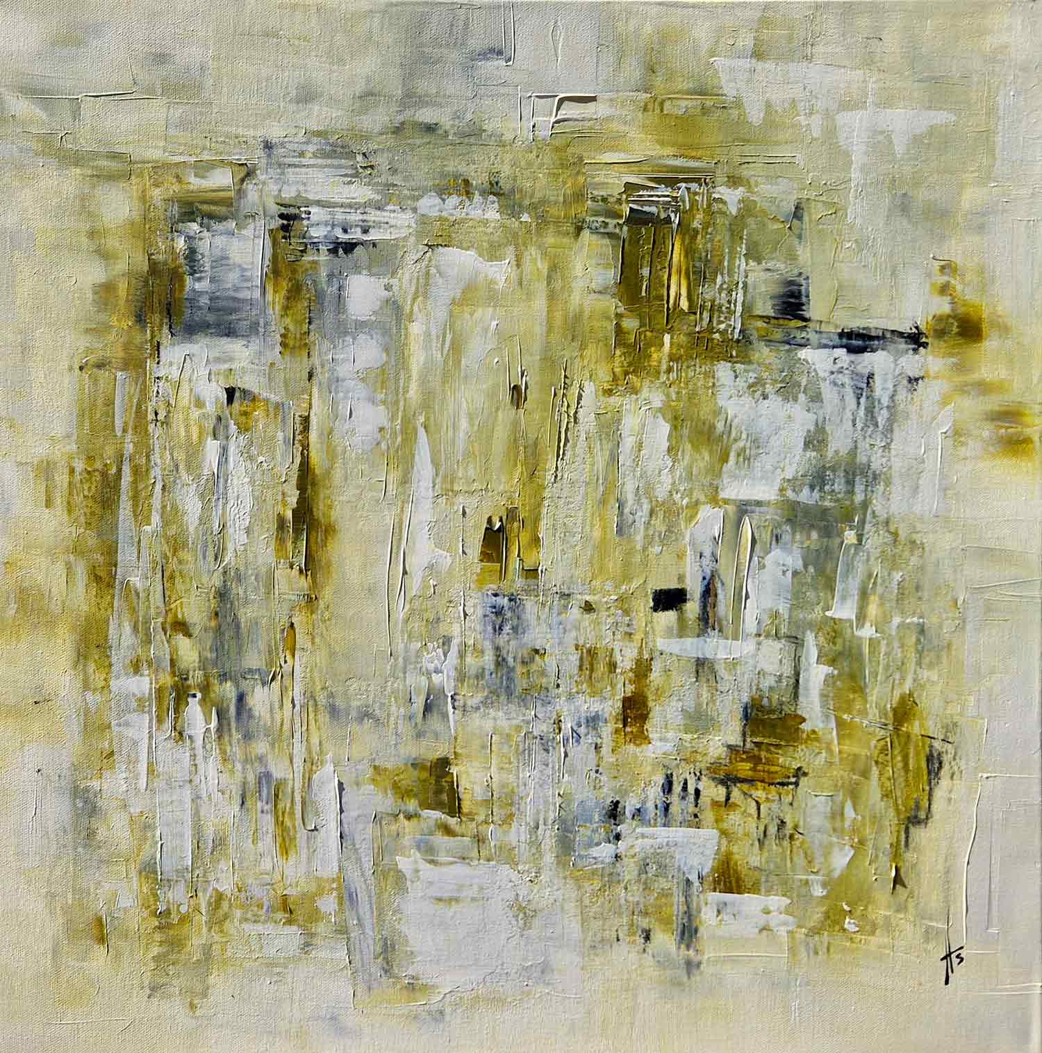 Sandrine Hartmann, Billet vert, painting - Artalistic online contemporary art buying and selling gallery