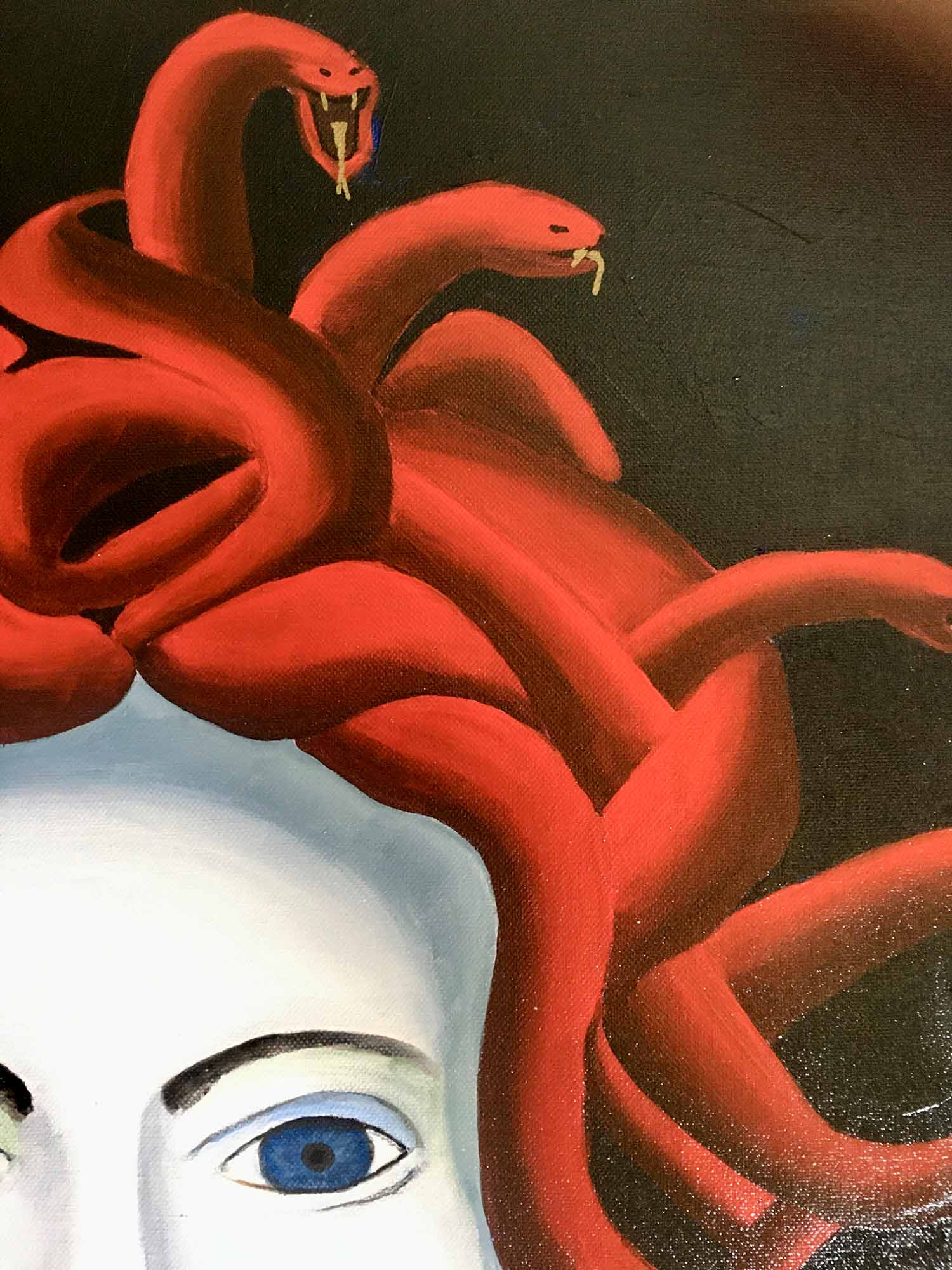 Françoise Augustine, Medusa, painting - Artalistic online contemporary art buying and selling gallery