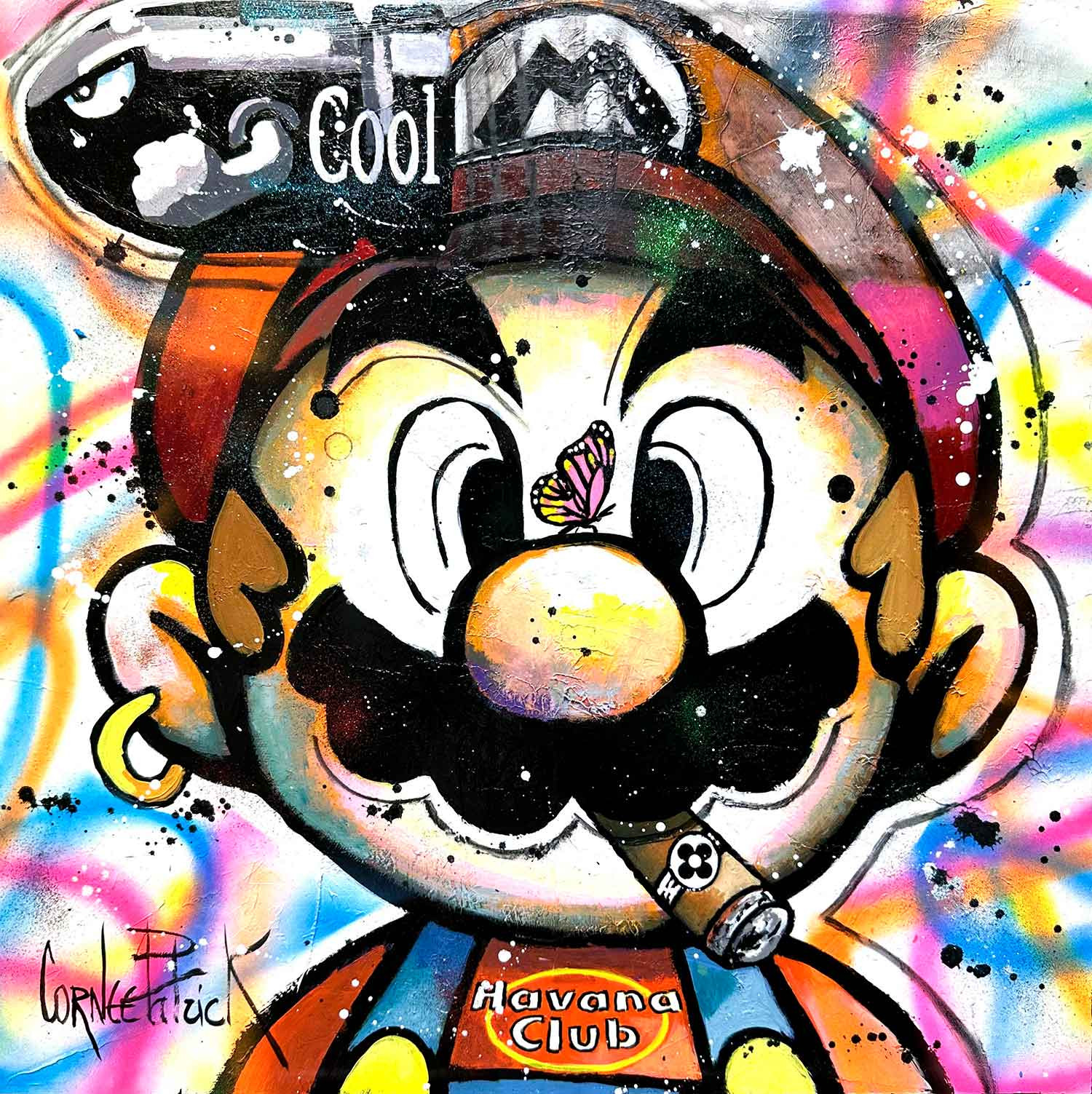 Patrick Cornée, Super Mario Bros, painting - Artalistic online contemporary art buying and selling gallery