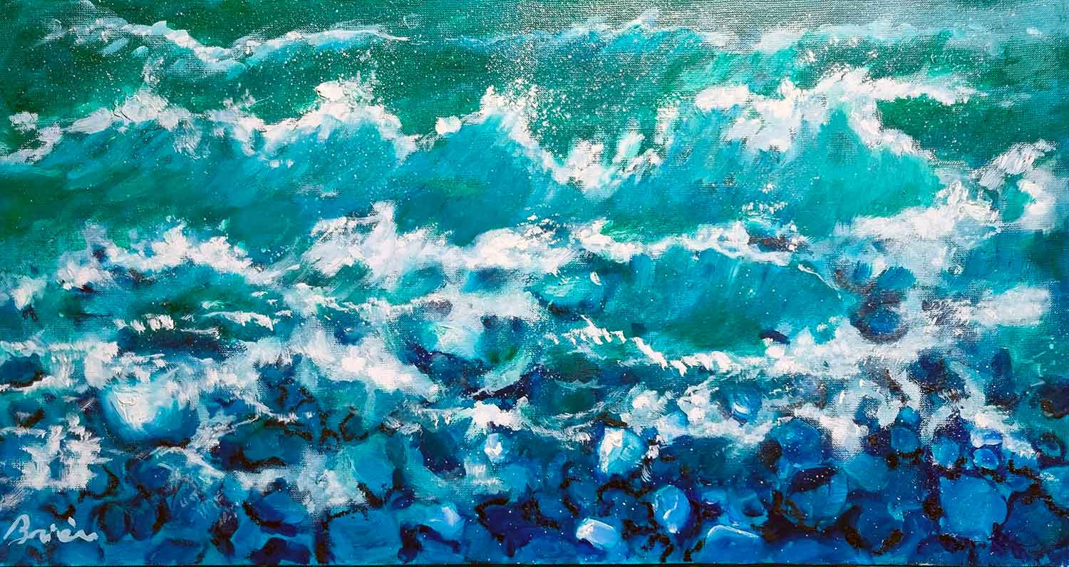 Patrick Briere, Ressac, painting - Artalistic online contemporary art buying and selling gallery