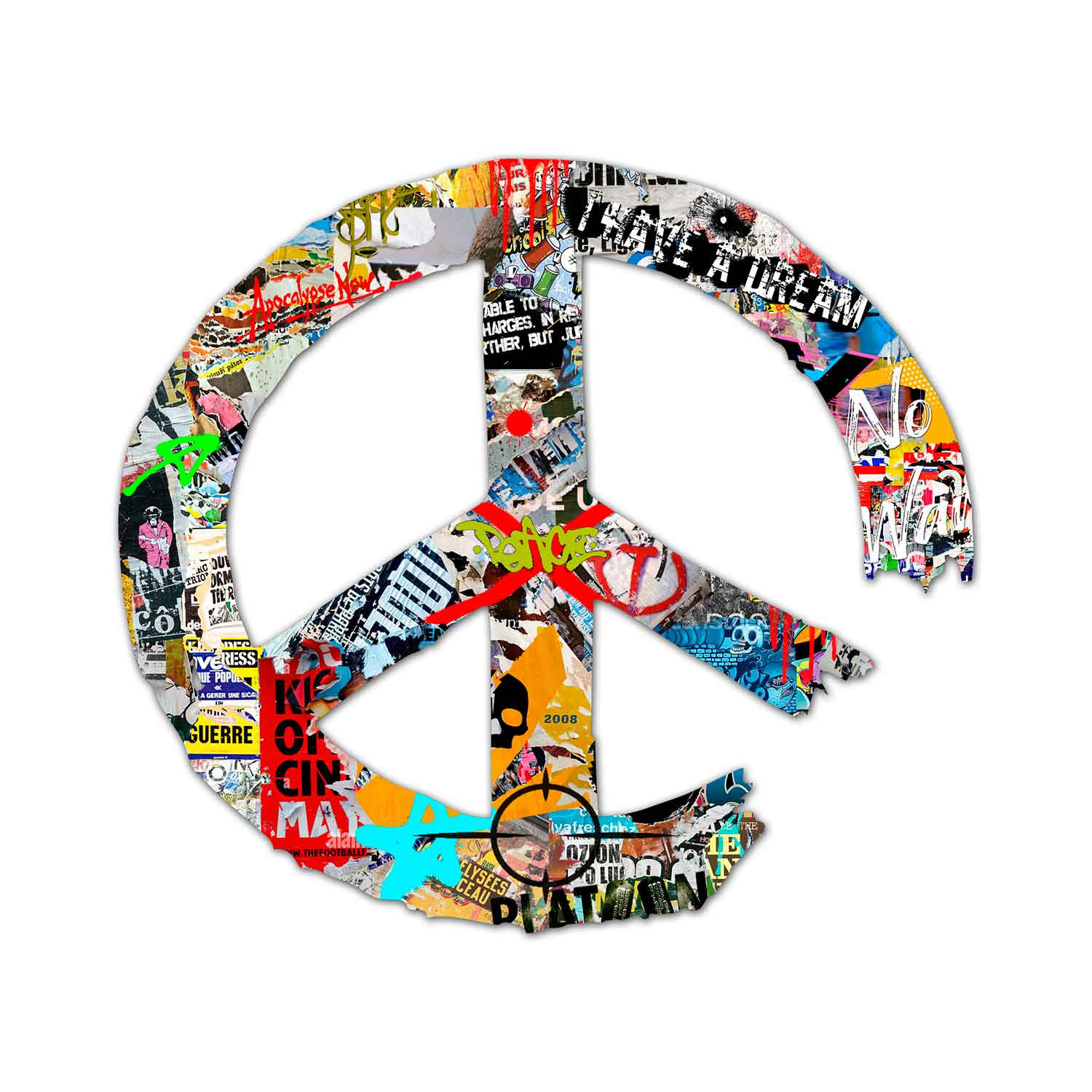 Lascaz, Peace Art, painting - Artalistic online contemporary art buying and selling gallery