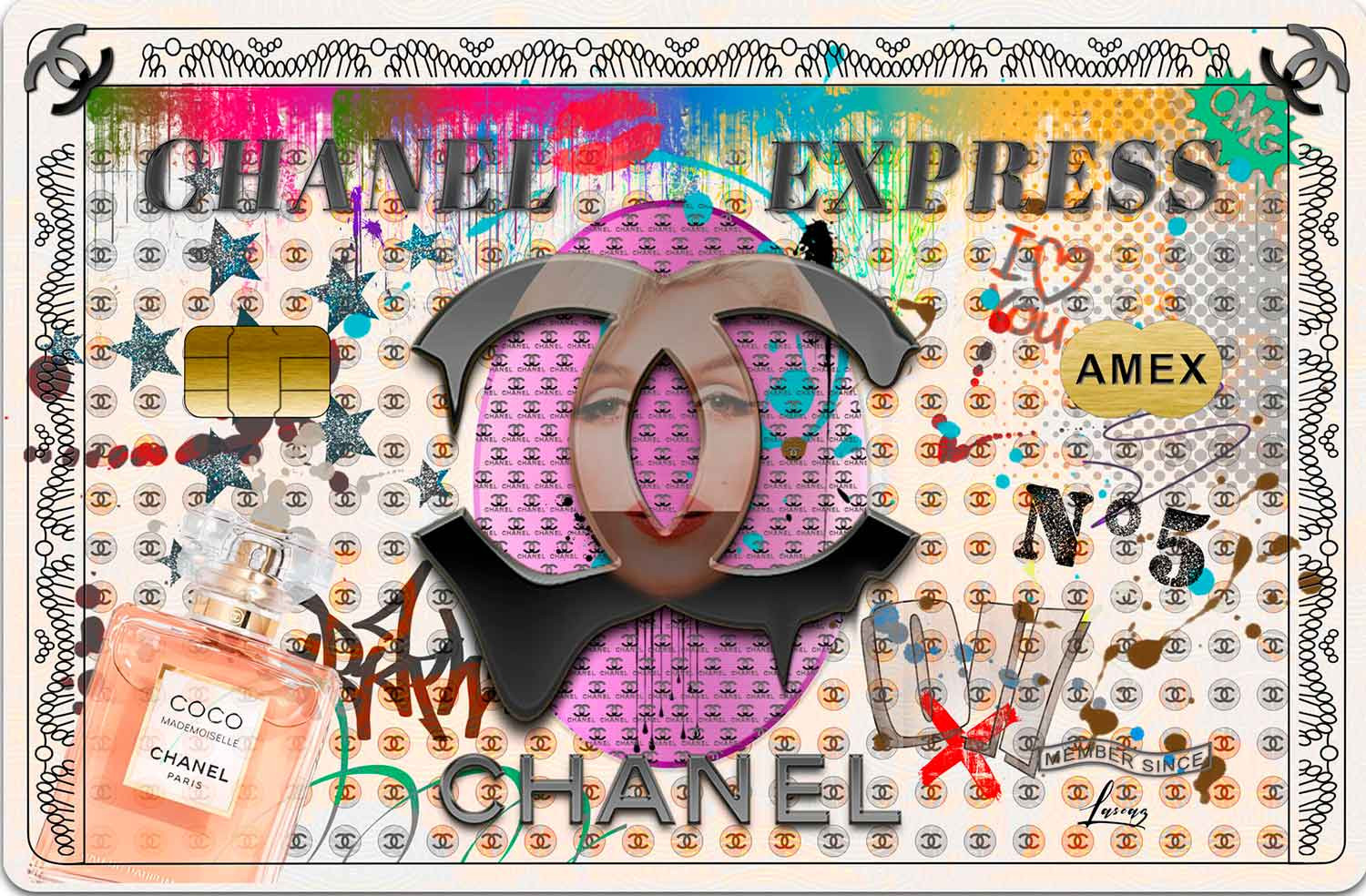 Lascaz, Chanel Express, painting - Artalistic online contemporary art buying and selling gallery