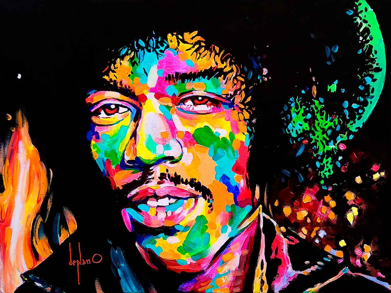 Deplano, Hendrix, painting - Artalistic online contemporary art buying and selling gallery