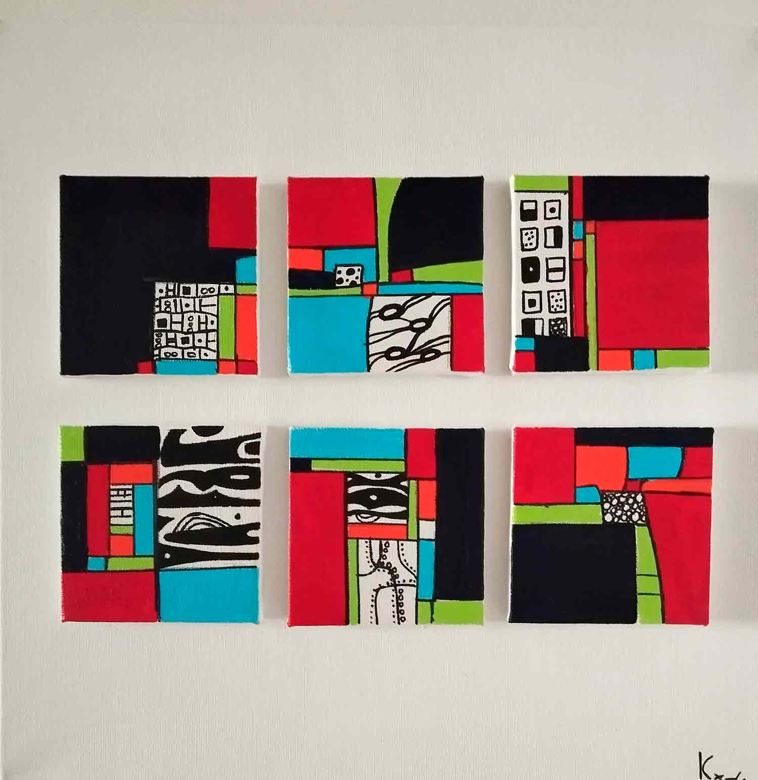 Carole Carpier, Carré VIP, painting - Artalistic online contemporary art buying and selling gallery