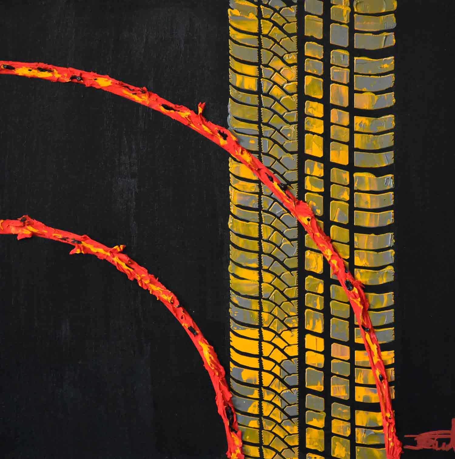 Joe Fnord, Wrong direction, painting - Artalistic online contemporary art buying and selling gallery