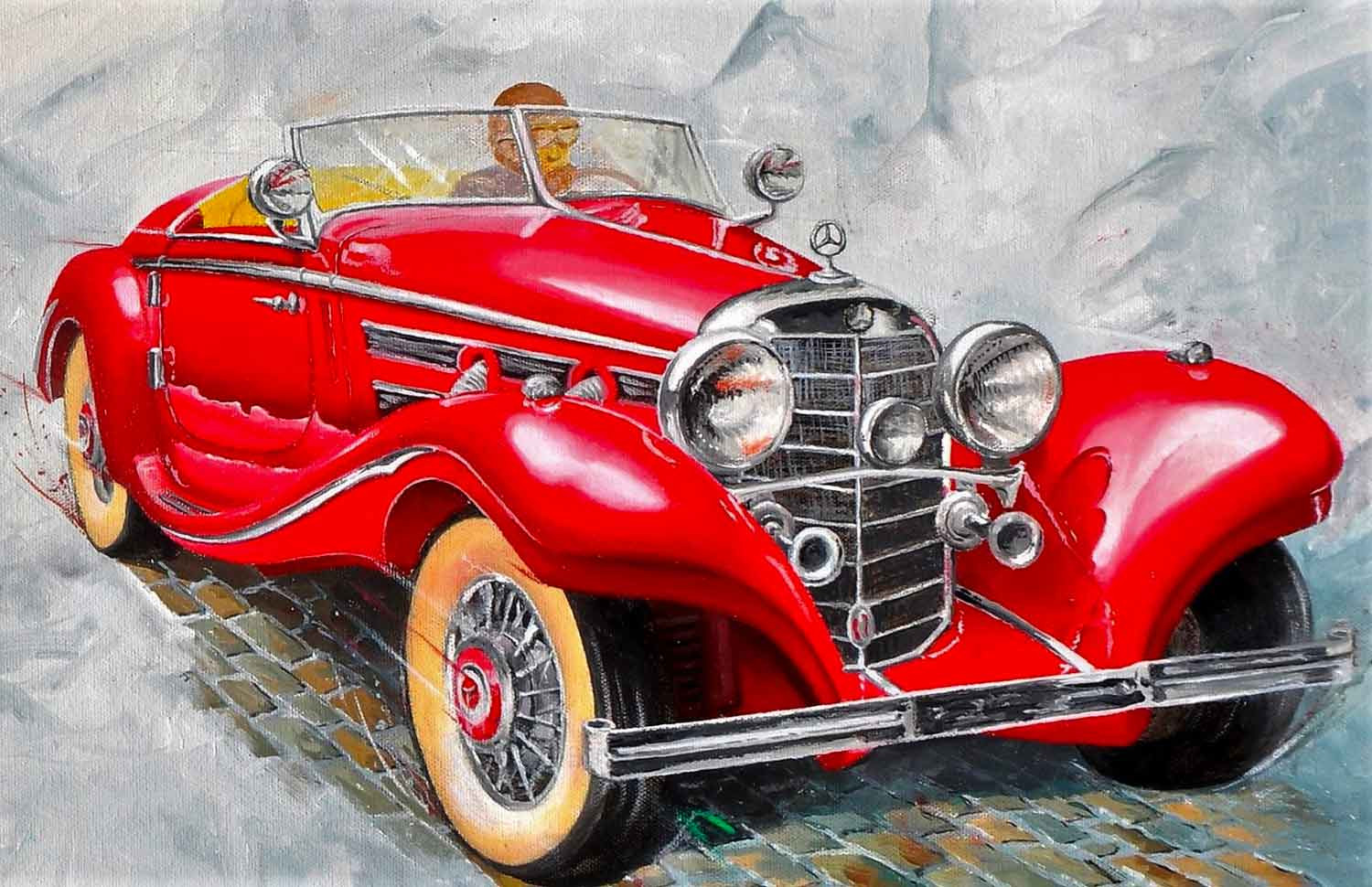 Michel Michaux, Les surprises de la promenade, painting - Artalistic online contemporary art buying and selling gallery
