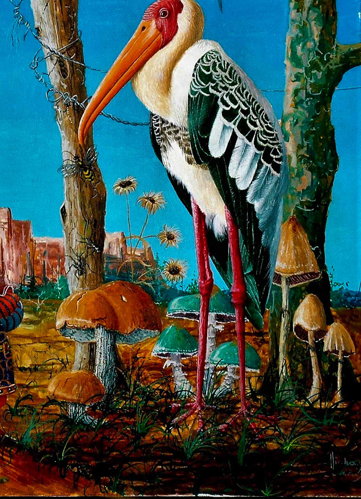 Michel Michaux, Salut les amis, on rentre, painting - Artalistic online contemporary art buying and selling gallery
