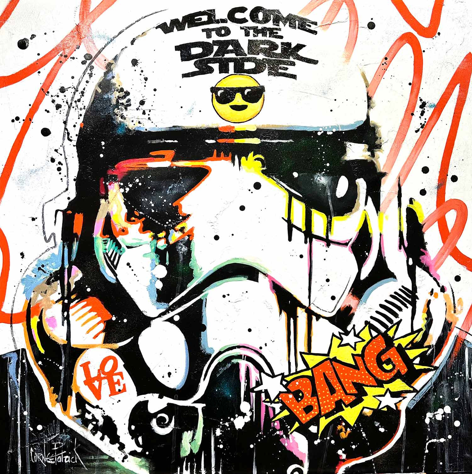 Patrick Cornée, Stormtrooper, painting - Artalistic online contemporary art buying and selling gallery