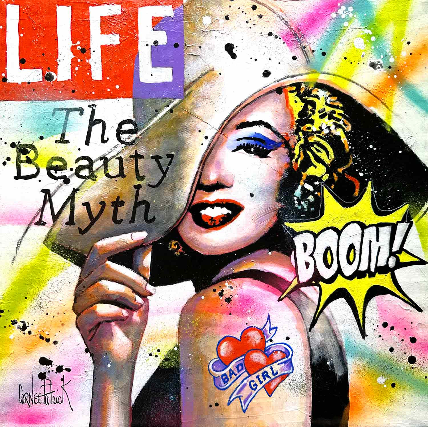 Patrick Cornée, Marilyn Monroe, painting - Artalistic online contemporary art buying and selling gallery