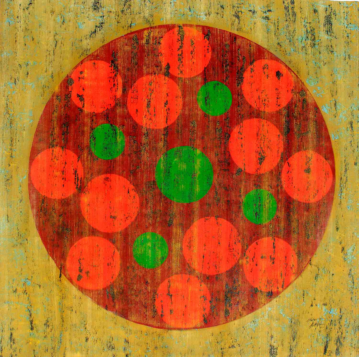 Chetan Katigar, The ring, painting - Artalistic online contemporary art buying and selling gallery