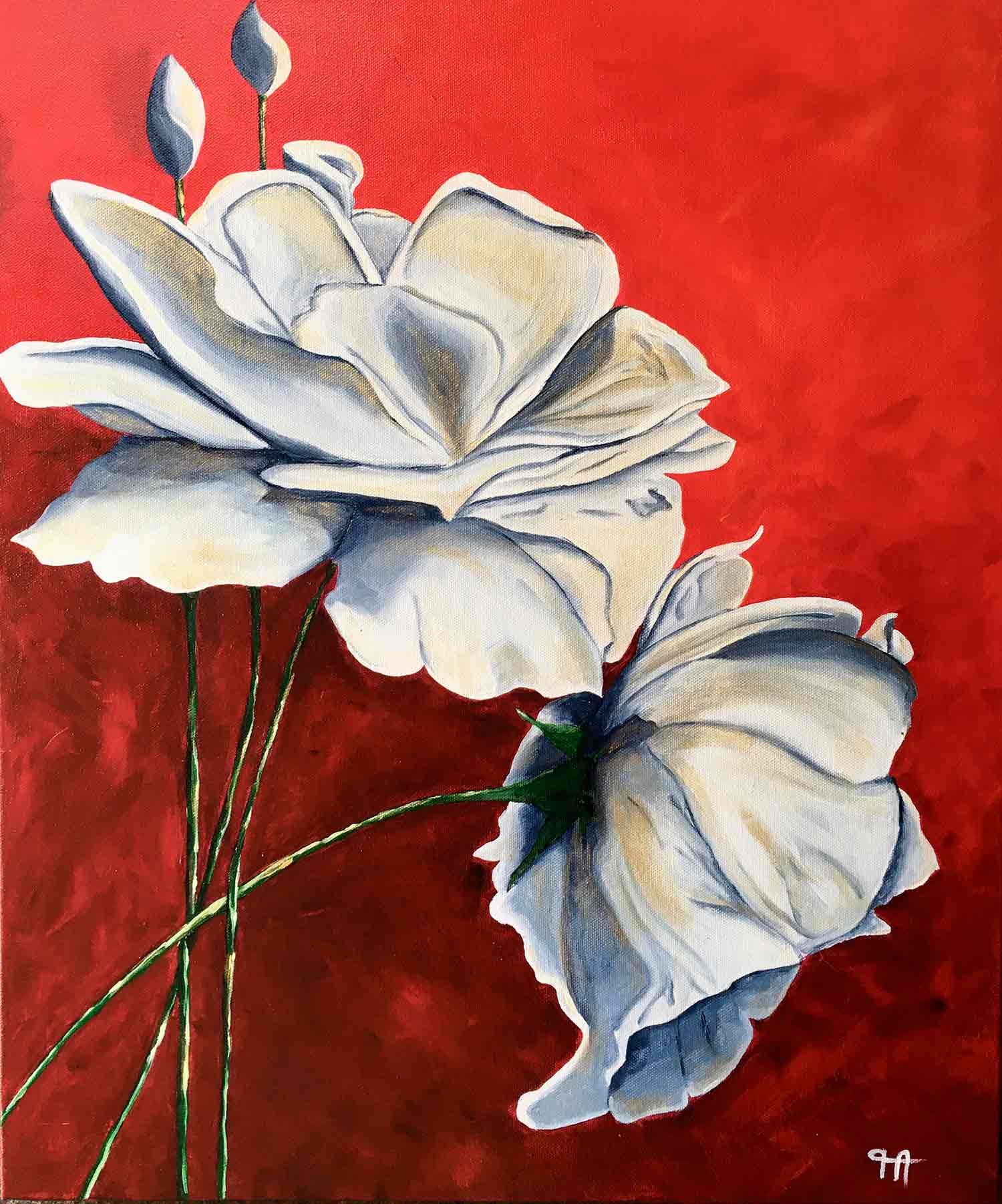 Françoise Augustine, coeur léger, painting - Artalistic online contemporary art buying and selling gallery