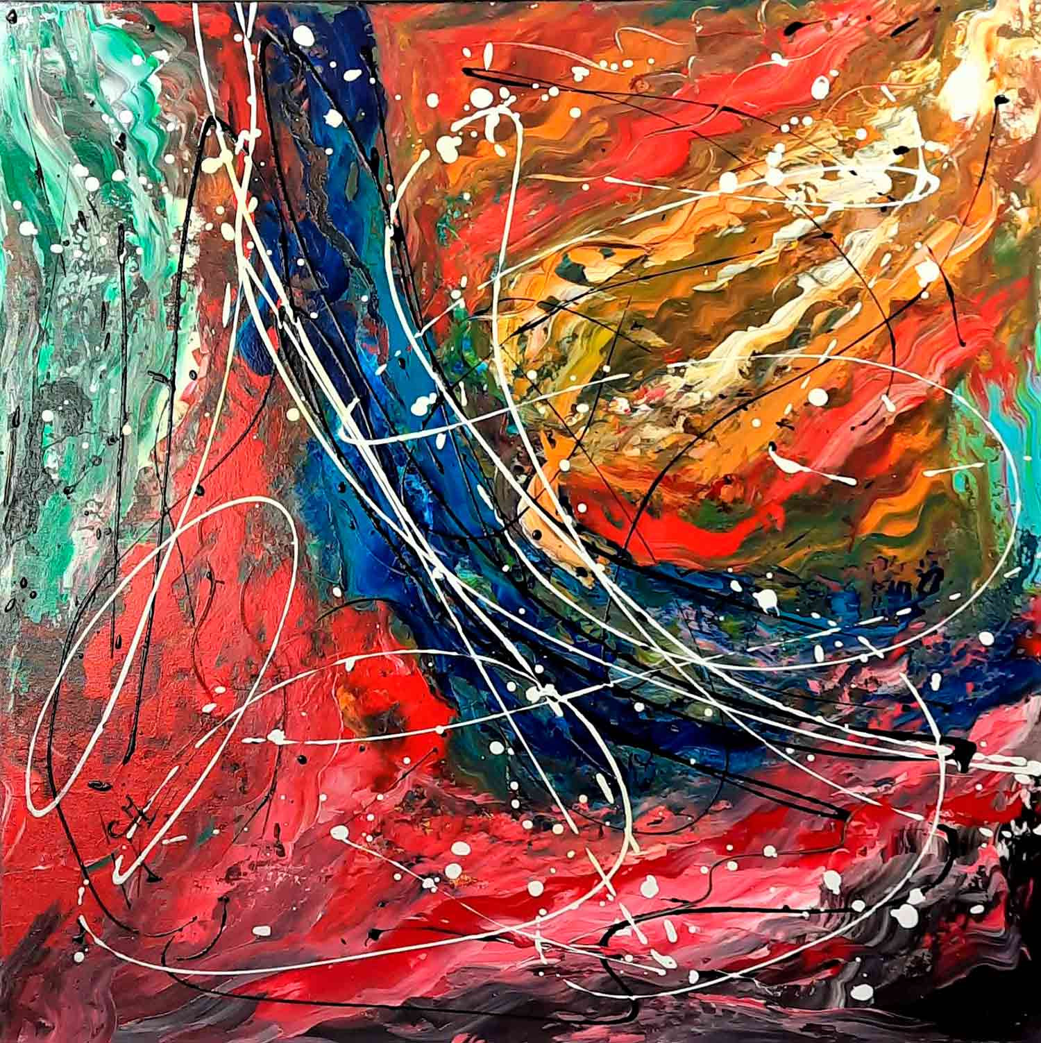 Corinne Marcel, Effervescence, painting - Artalistic online contemporary art buying and selling gallery