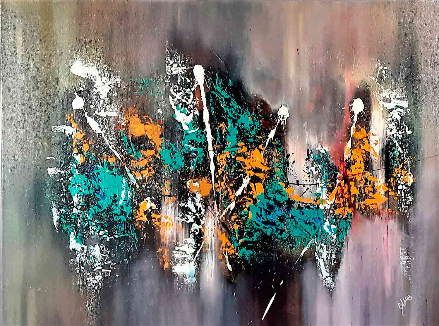 Corinne Marcel, Lanna Purple, painting - Artalistic online contemporary art buying and selling gallery